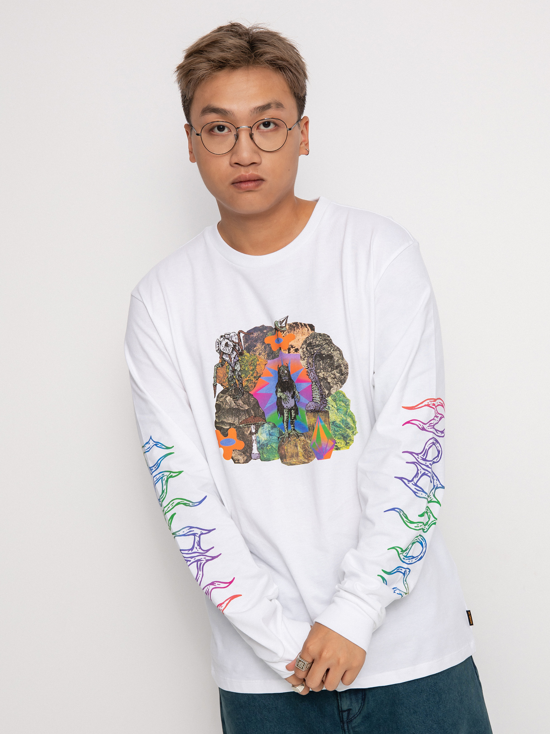 Triko Volcom Fa Chrissieabbottxfrench (white)