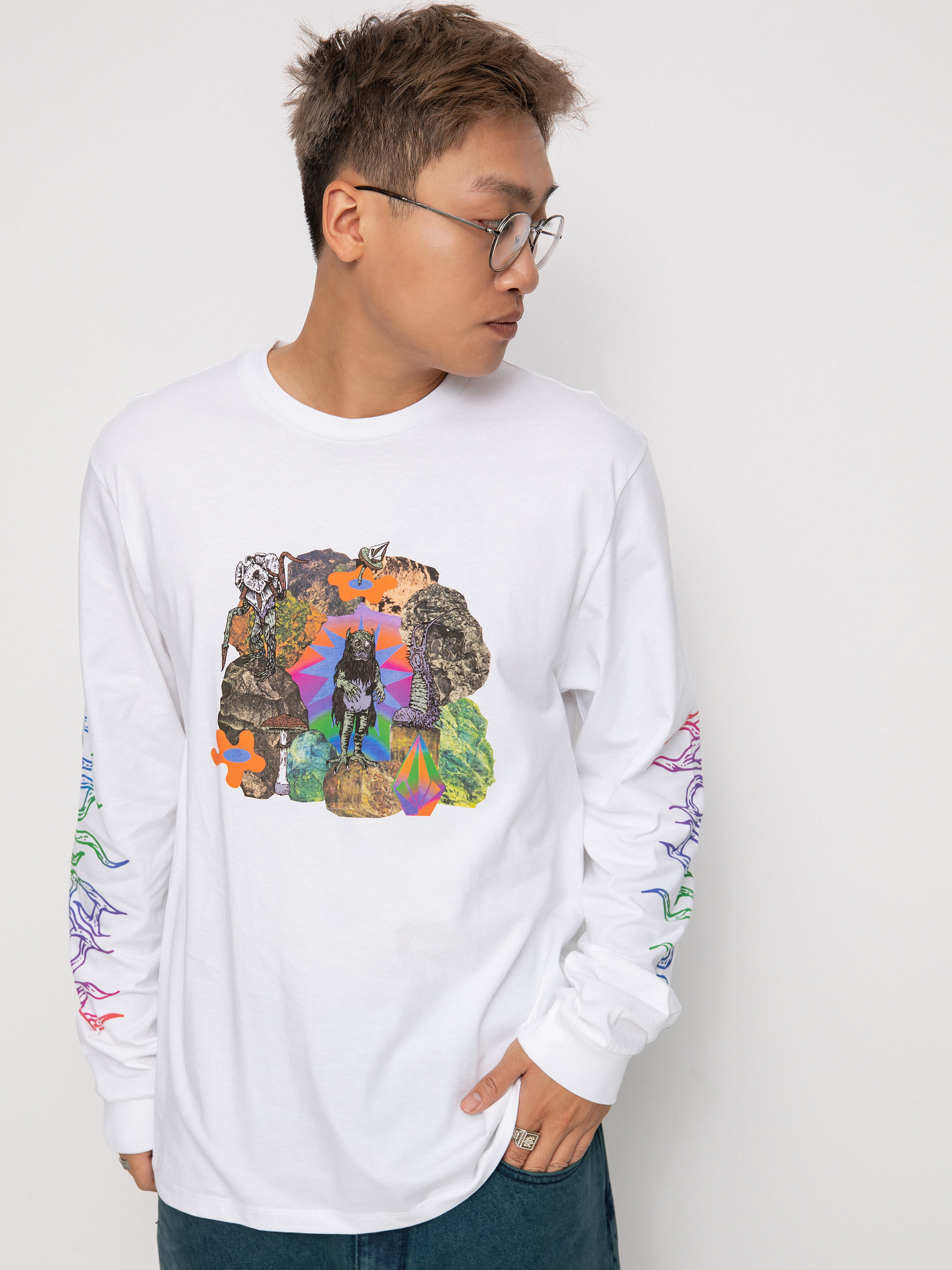 Triko Volcom Fa Chrissieabbottxfrench (white)