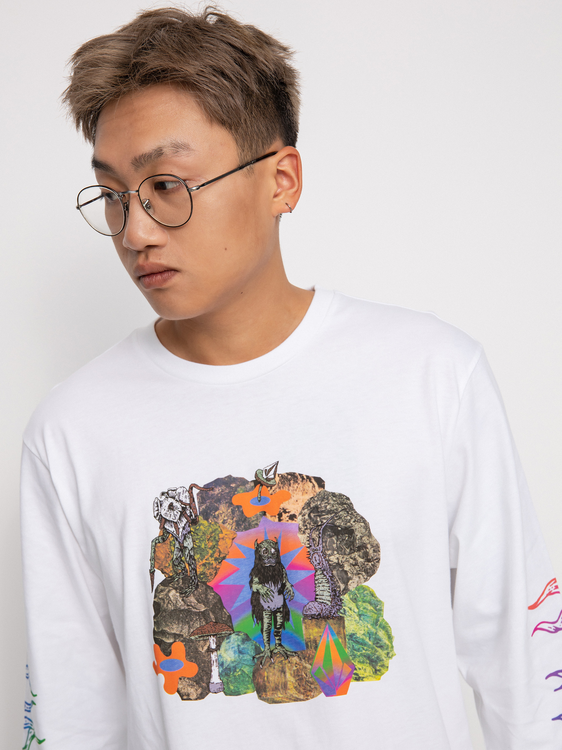 Triko Volcom Fa Chrissieabbottxfrench (white)