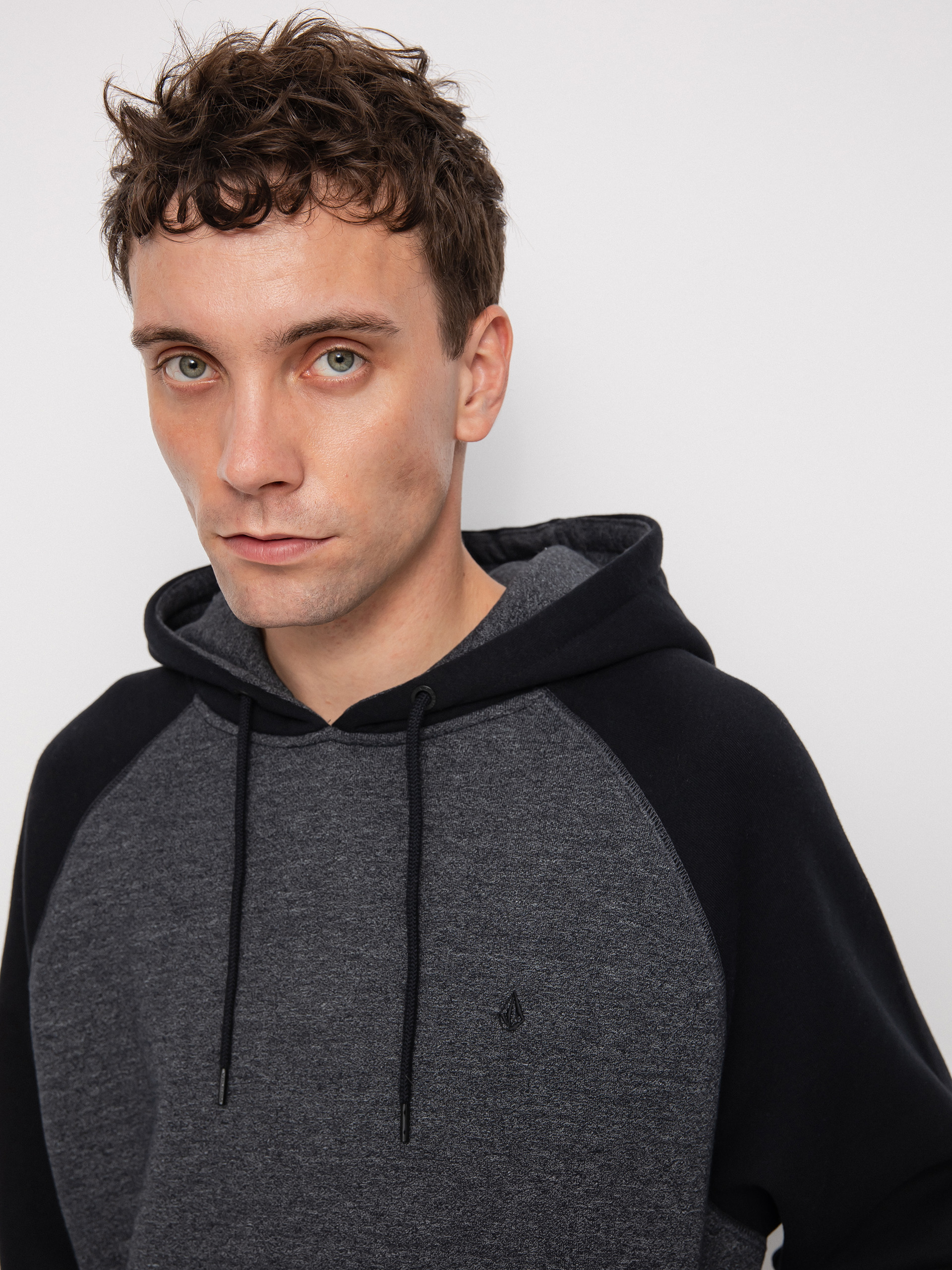 Mikina s kapucí Volcom Homak HD (heather grey)