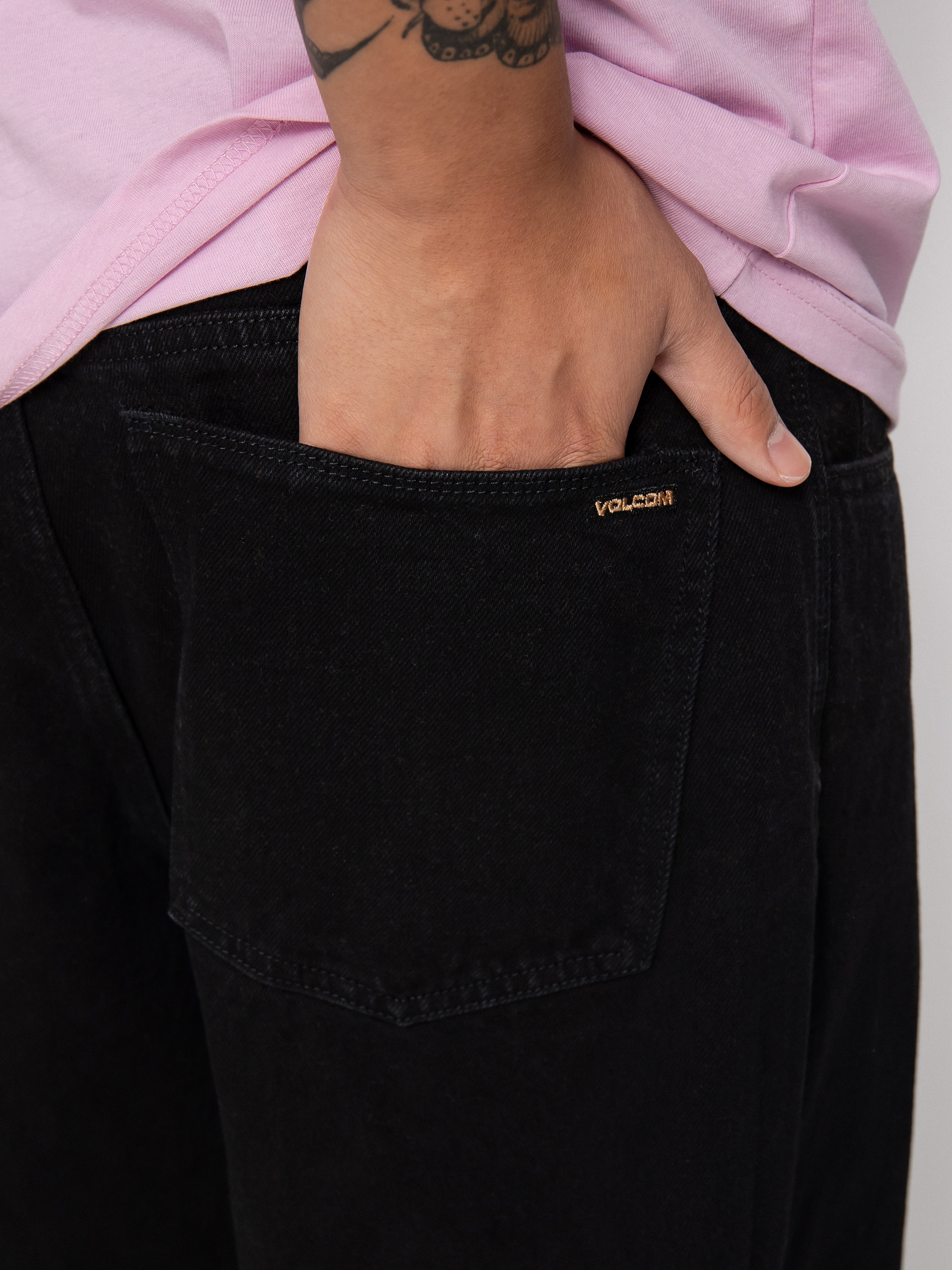 Kalhoty Volcom Billow Denim (black)