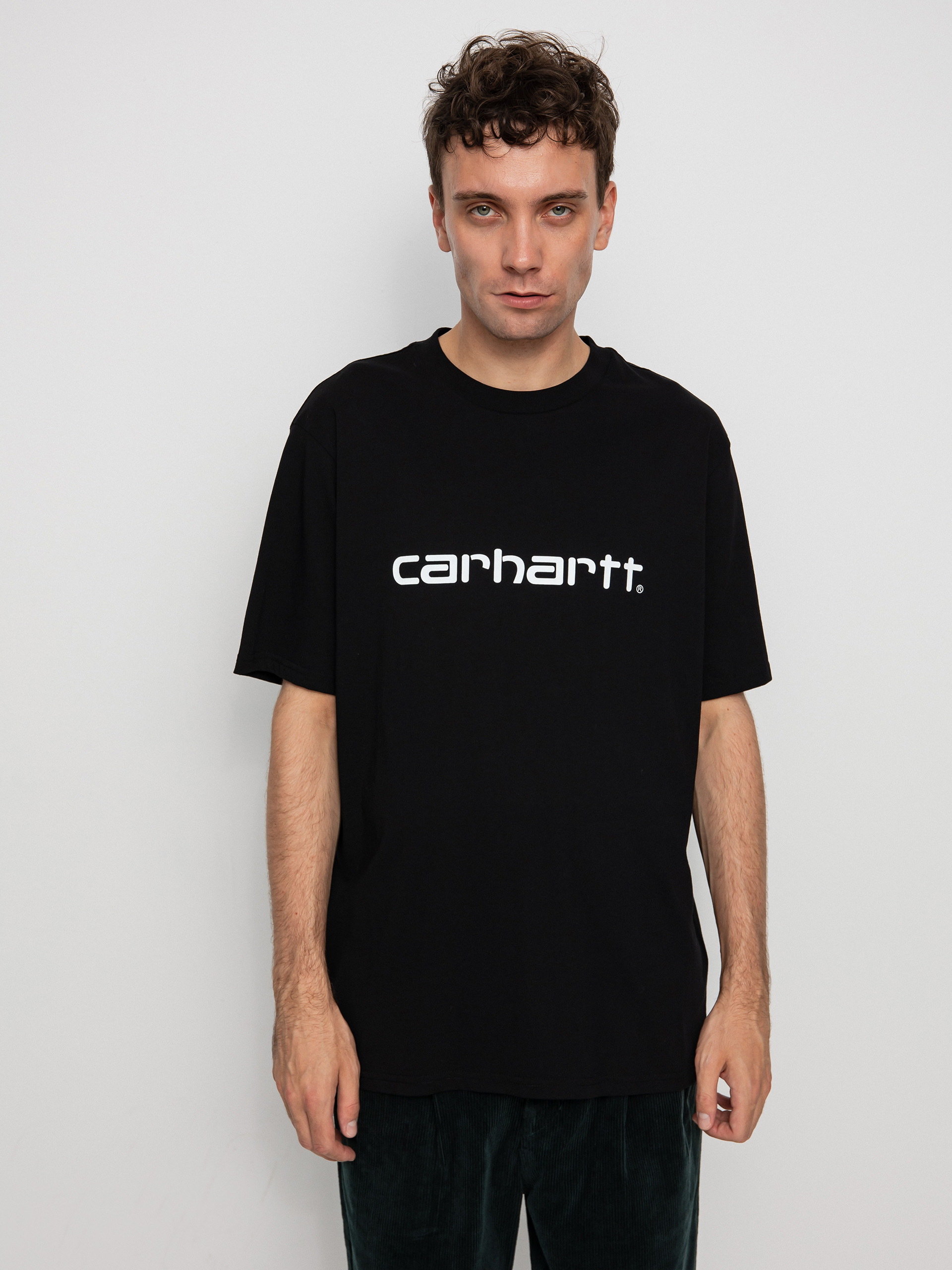 Tričko Carhartt WIP Script (black/white)