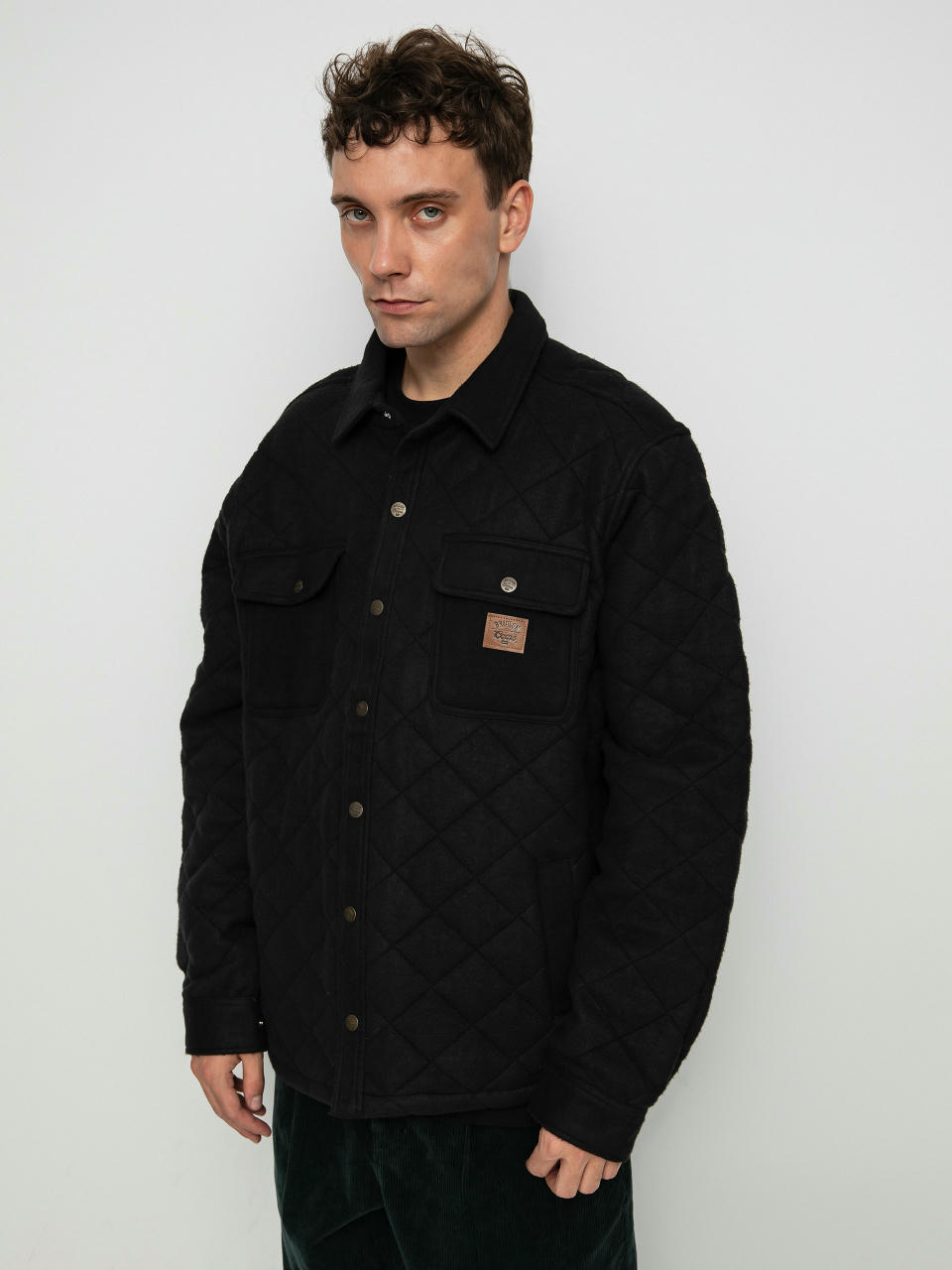 Bunda Brixton Coors Cass Quilted Fleece (black)