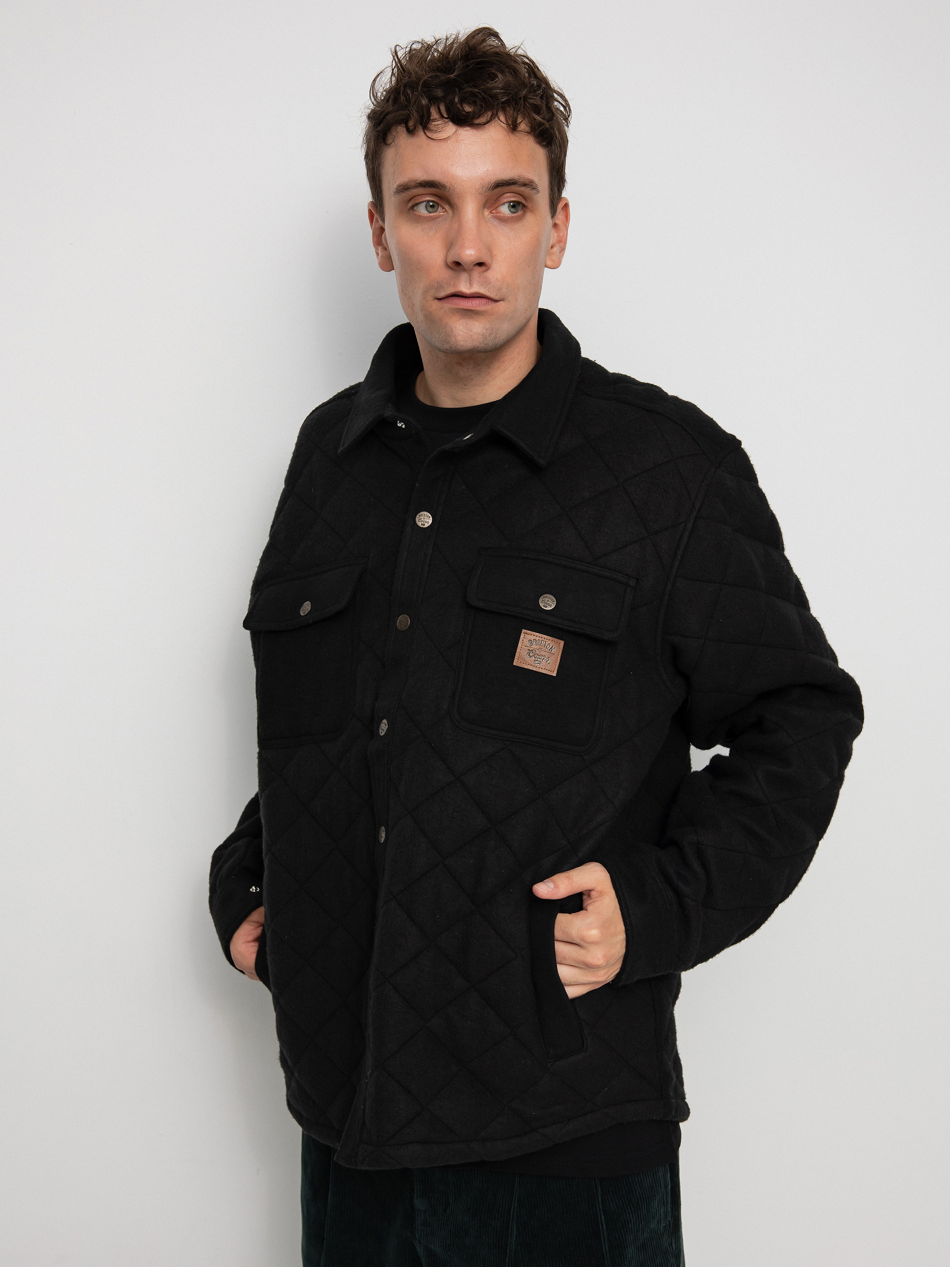 Bunda Brixton Coors Cass Quilted Fleece (black)