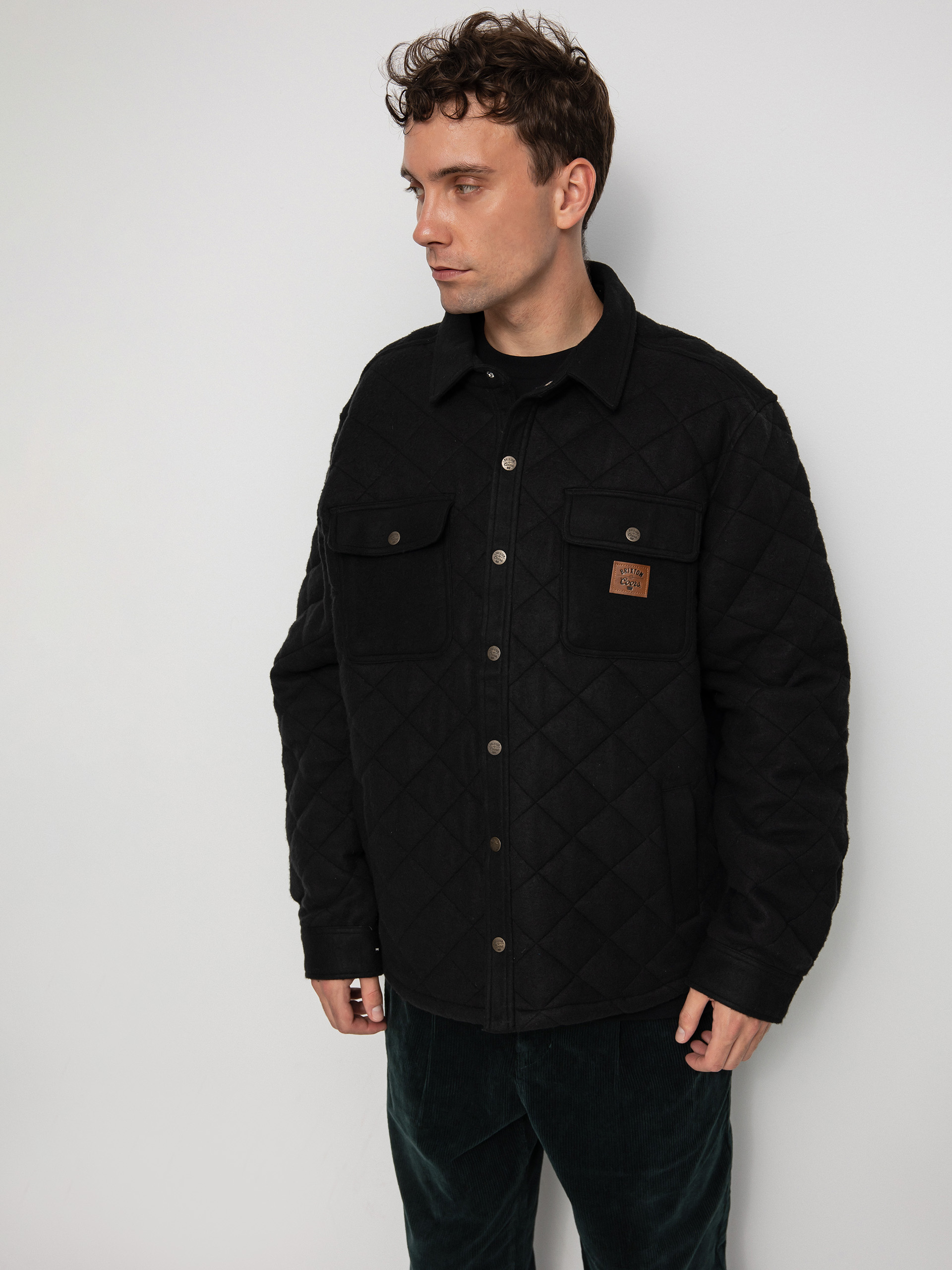 Bunda Brixton Coors Cass Quilted Fleece (black)