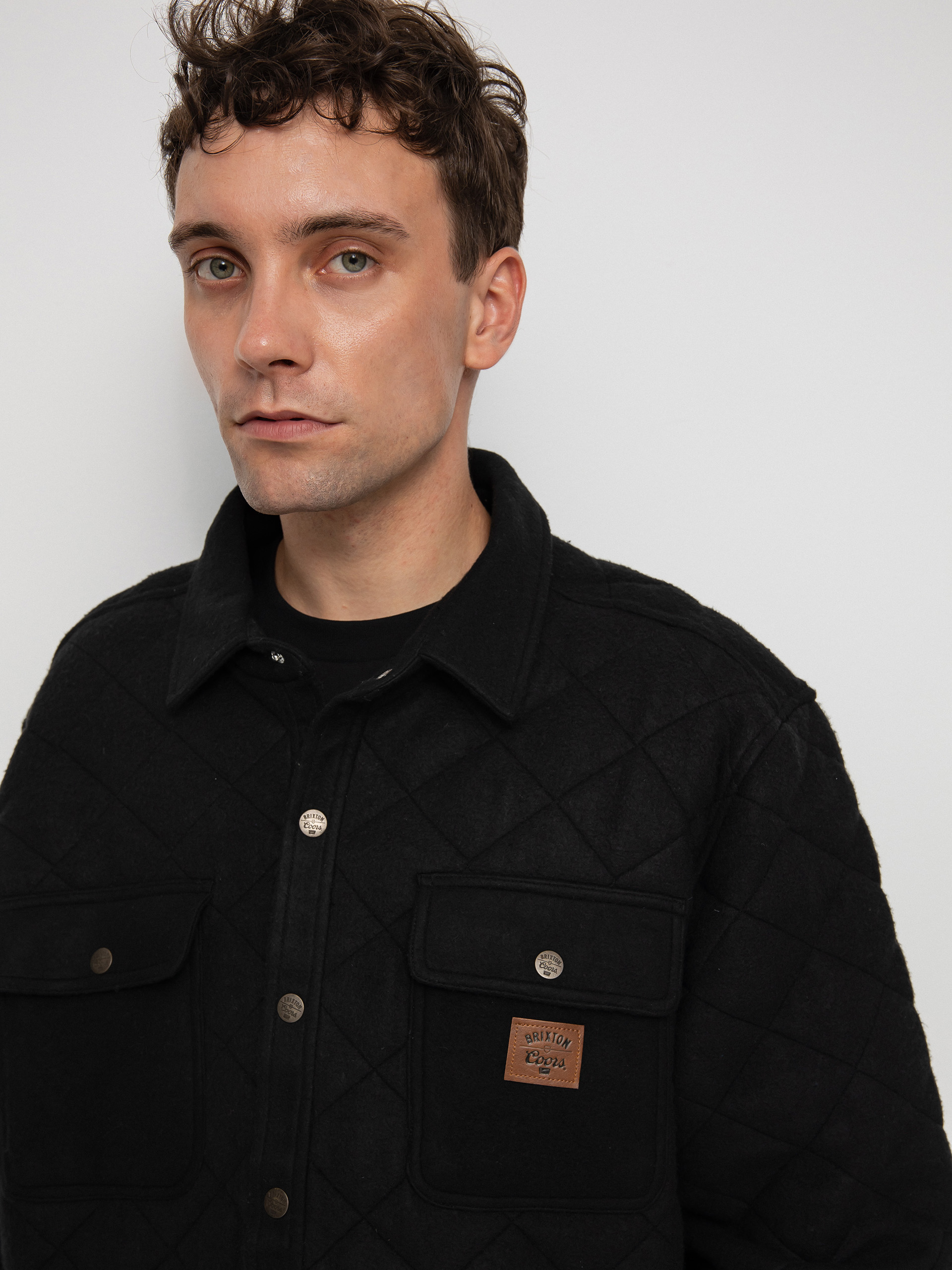 Bunda Brixton Coors Cass Quilted Fleece (black)