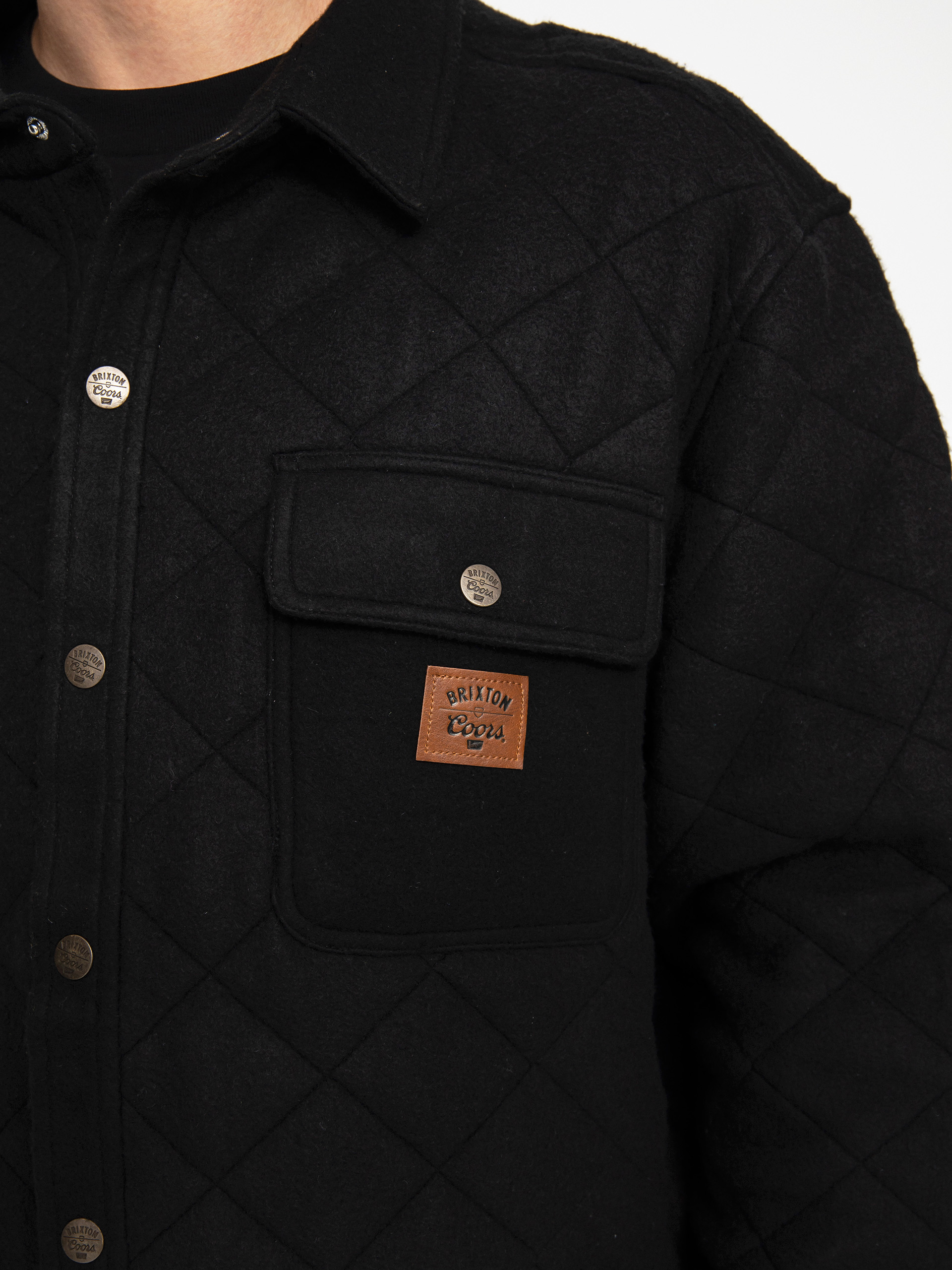 Bunda Brixton Coors Cass Quilted Fleece (black)