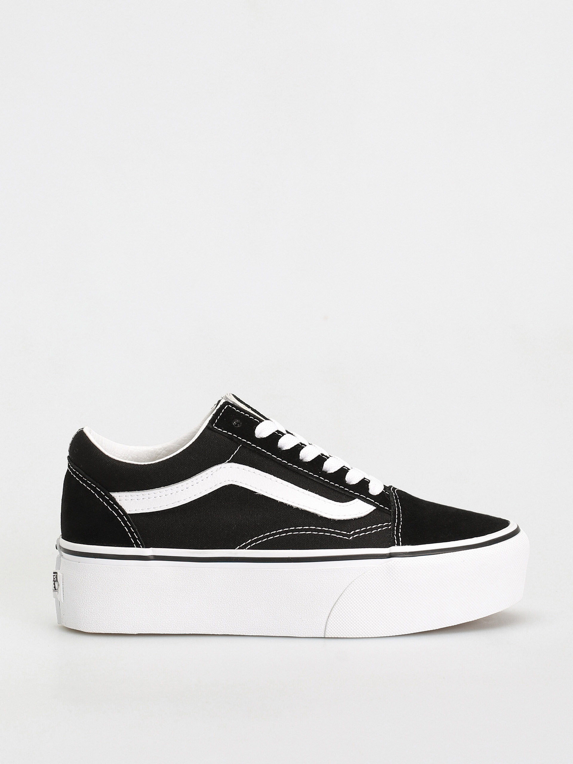 Boty Vans Old Skool Stackform (suede/canvas black/true white)