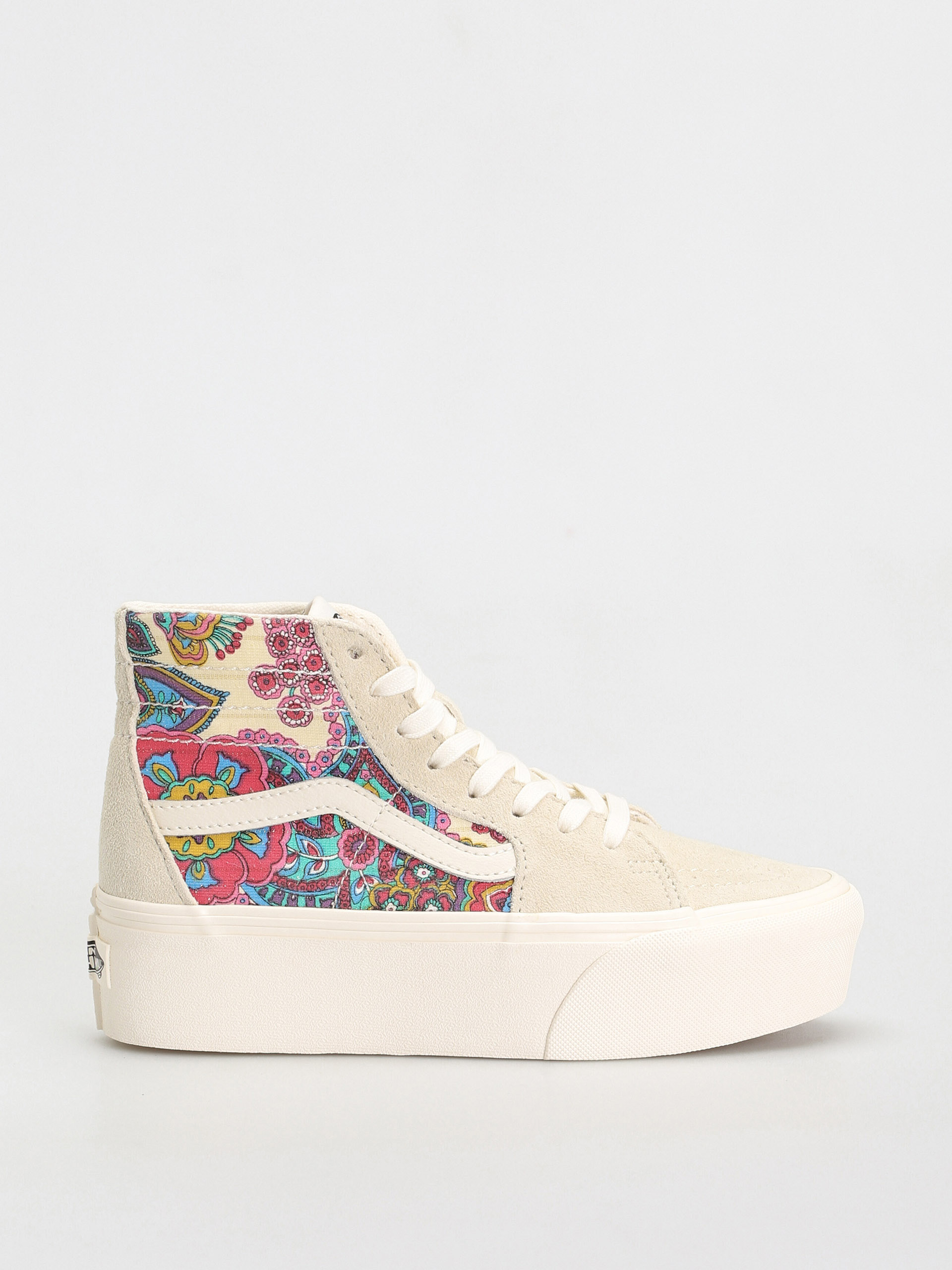 Boty Vans Sk8 Hi Tapered Stackform (paisley bloom turtledove)