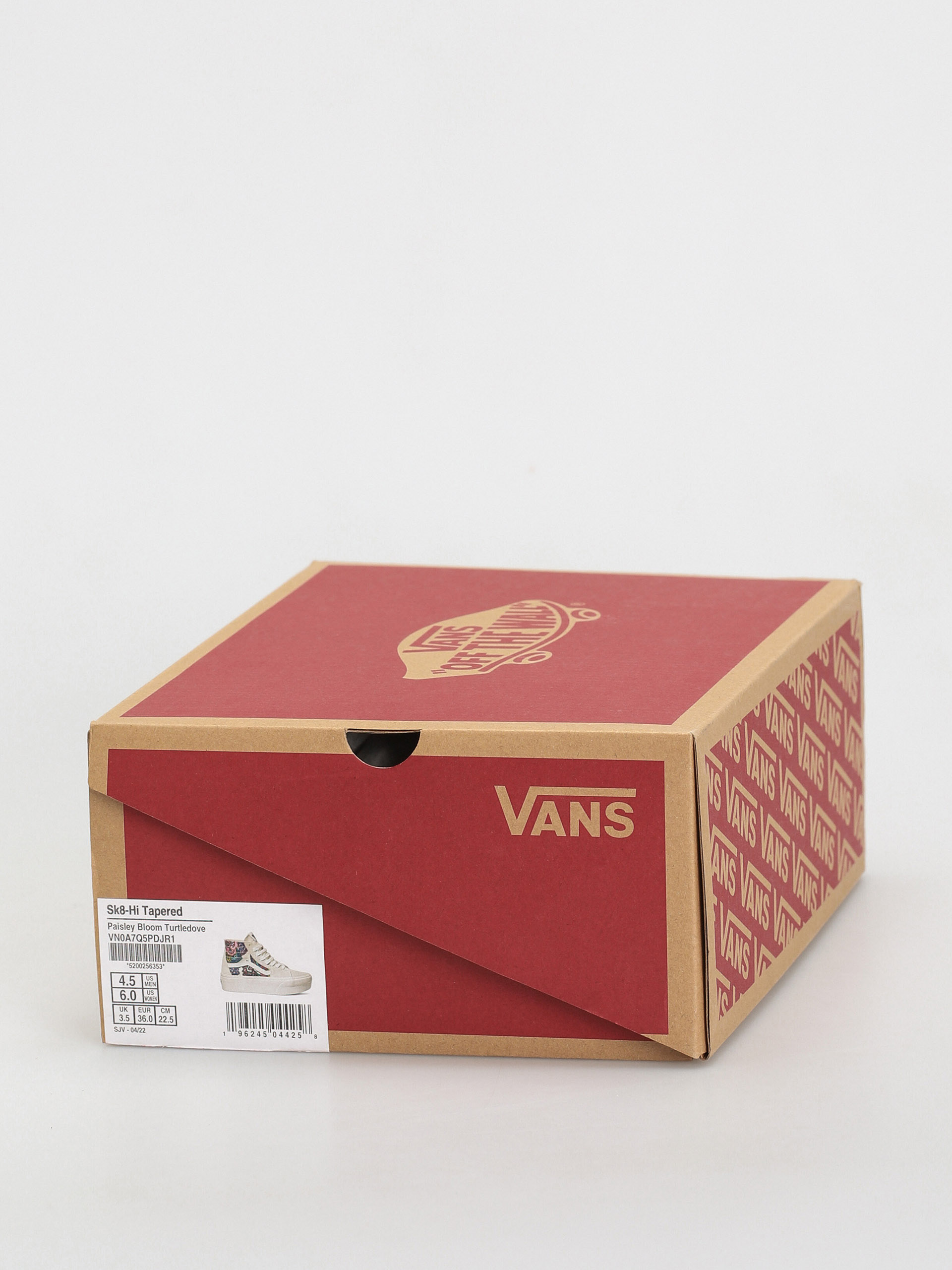 Boty Vans Sk8 Hi Tapered Stackform (paisley bloom turtledove)