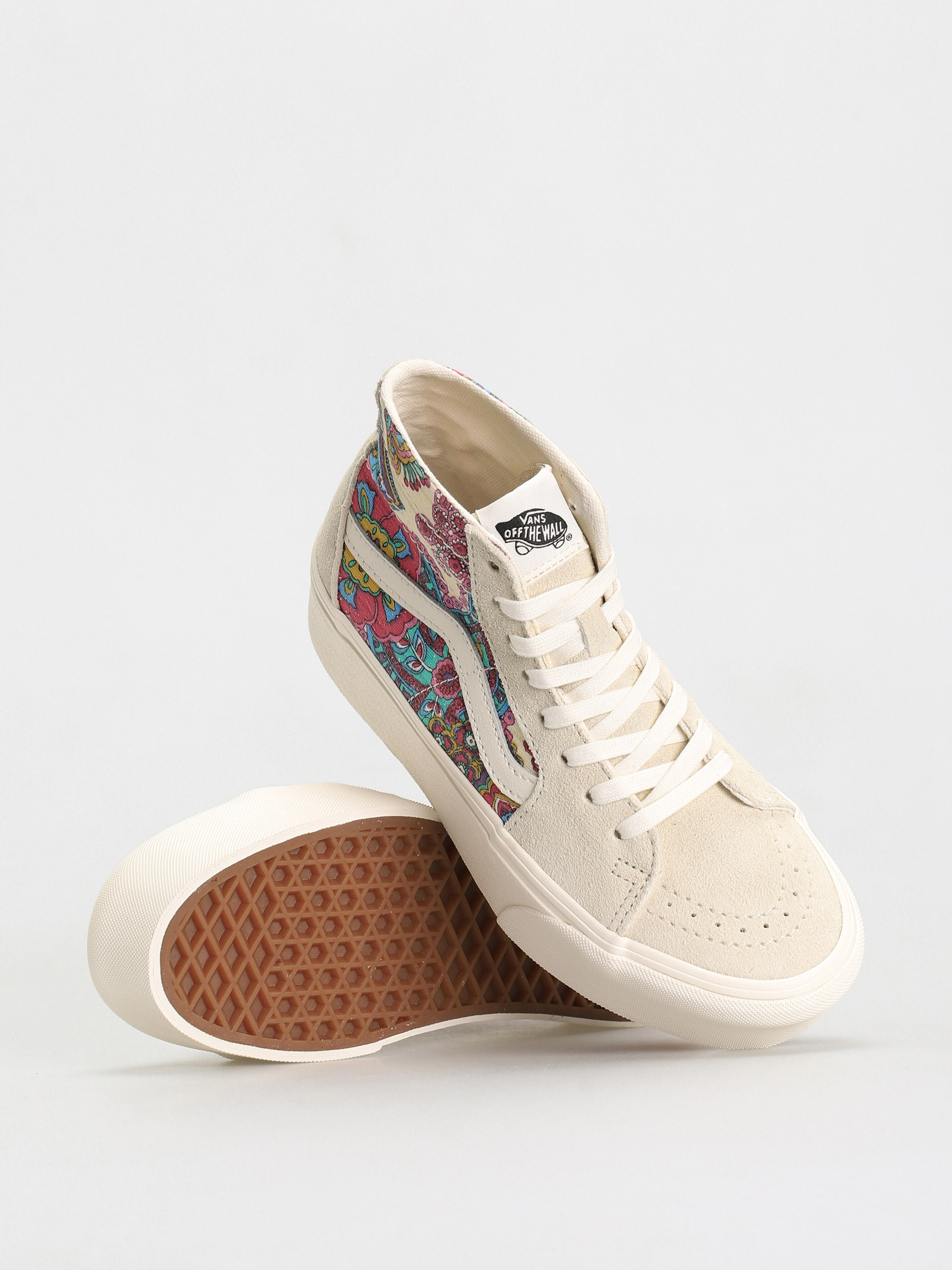 Boty Vans Sk8 Hi Tapered Stackform (paisley bloom turtledove)