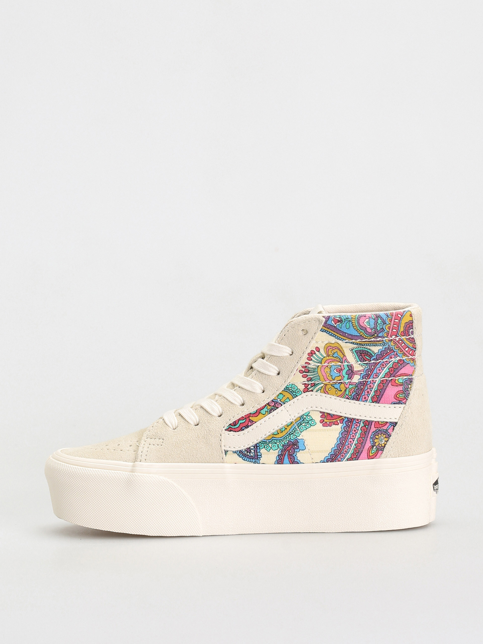 Boty Vans Sk8 Hi Tapered Stackform (paisley bloom turtledove)