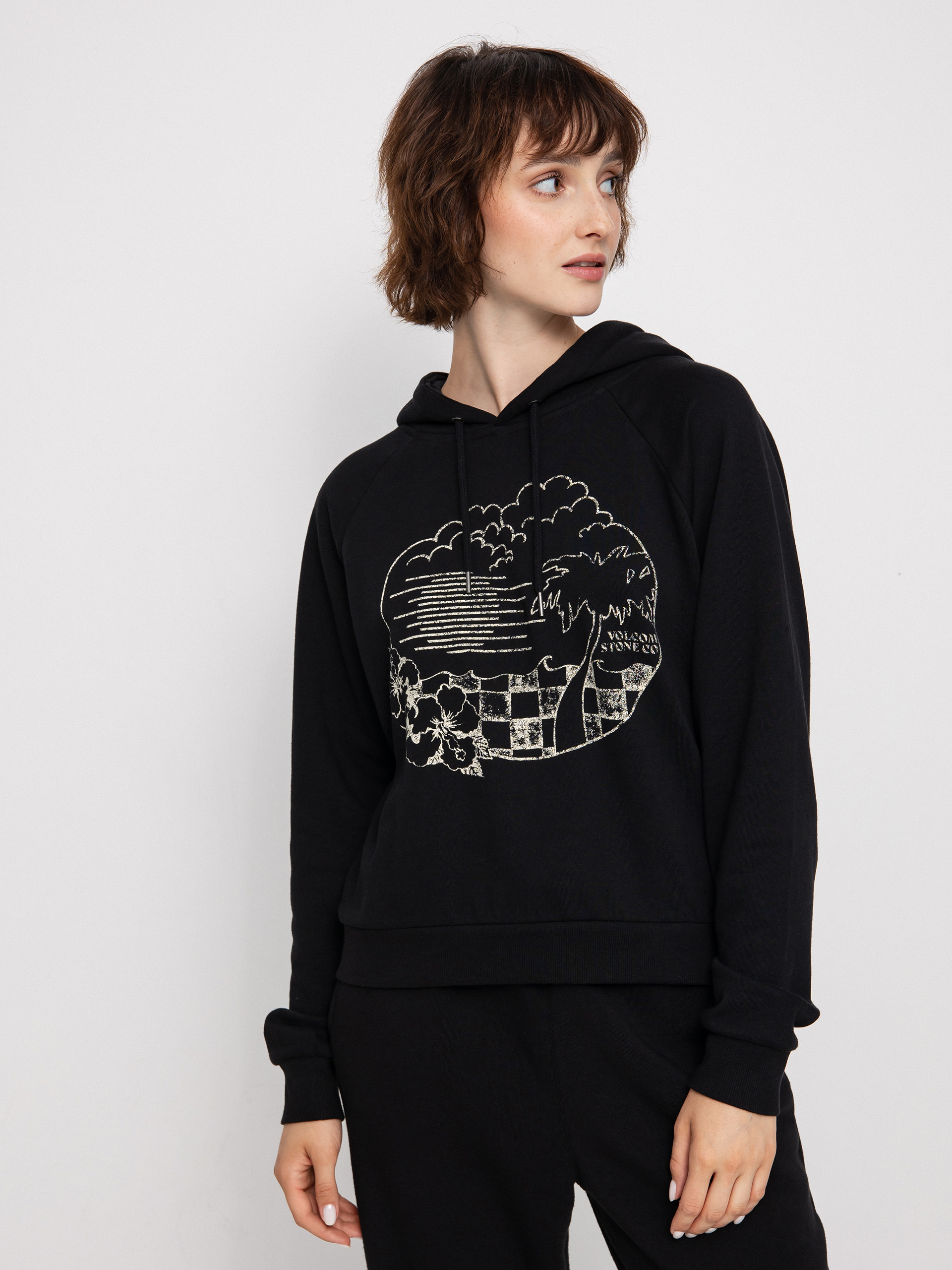 Mikina Volcom Truly Stokin Wmn (black)