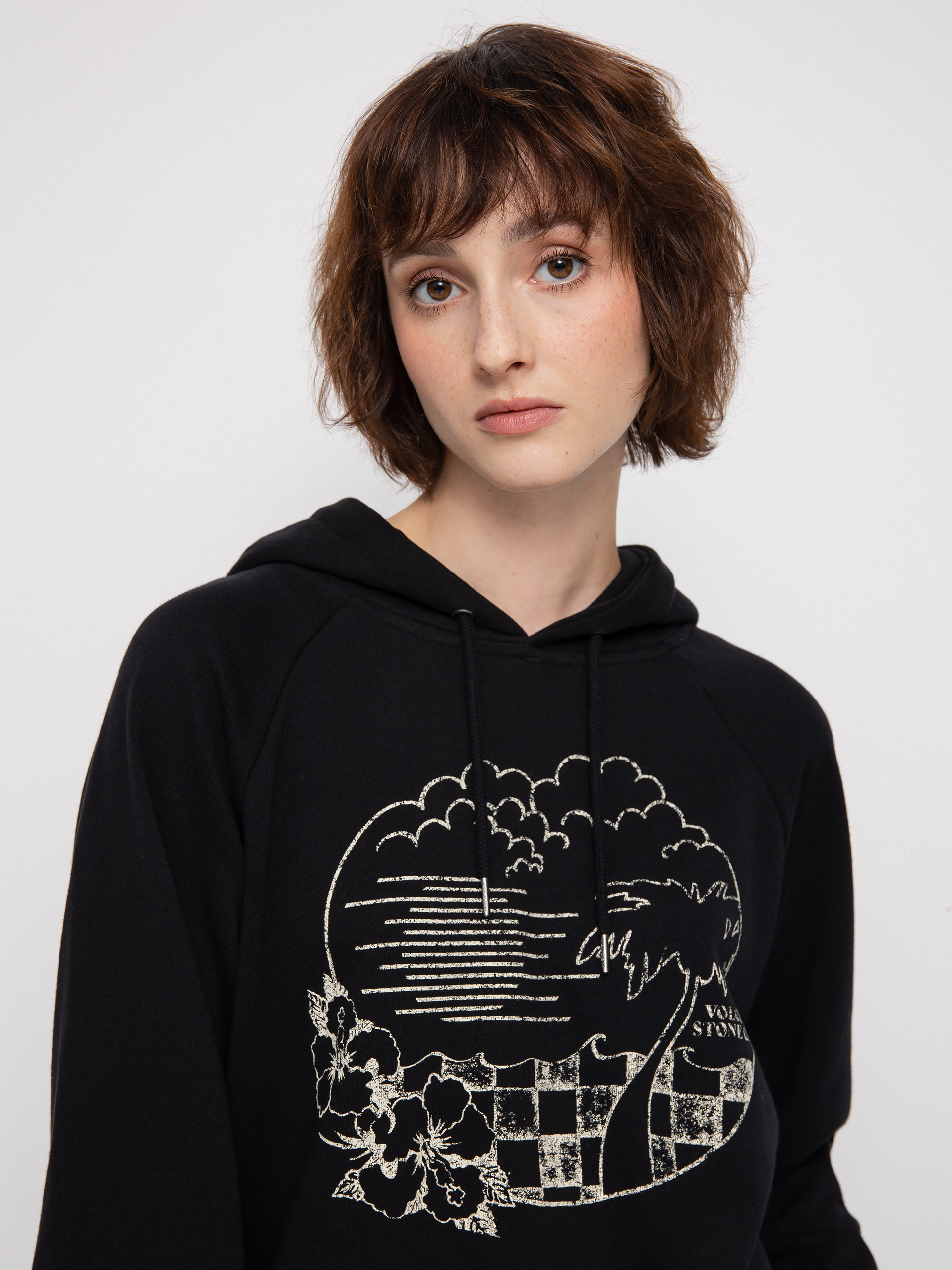 Mikina Volcom Truly Stokin Wmn (black)