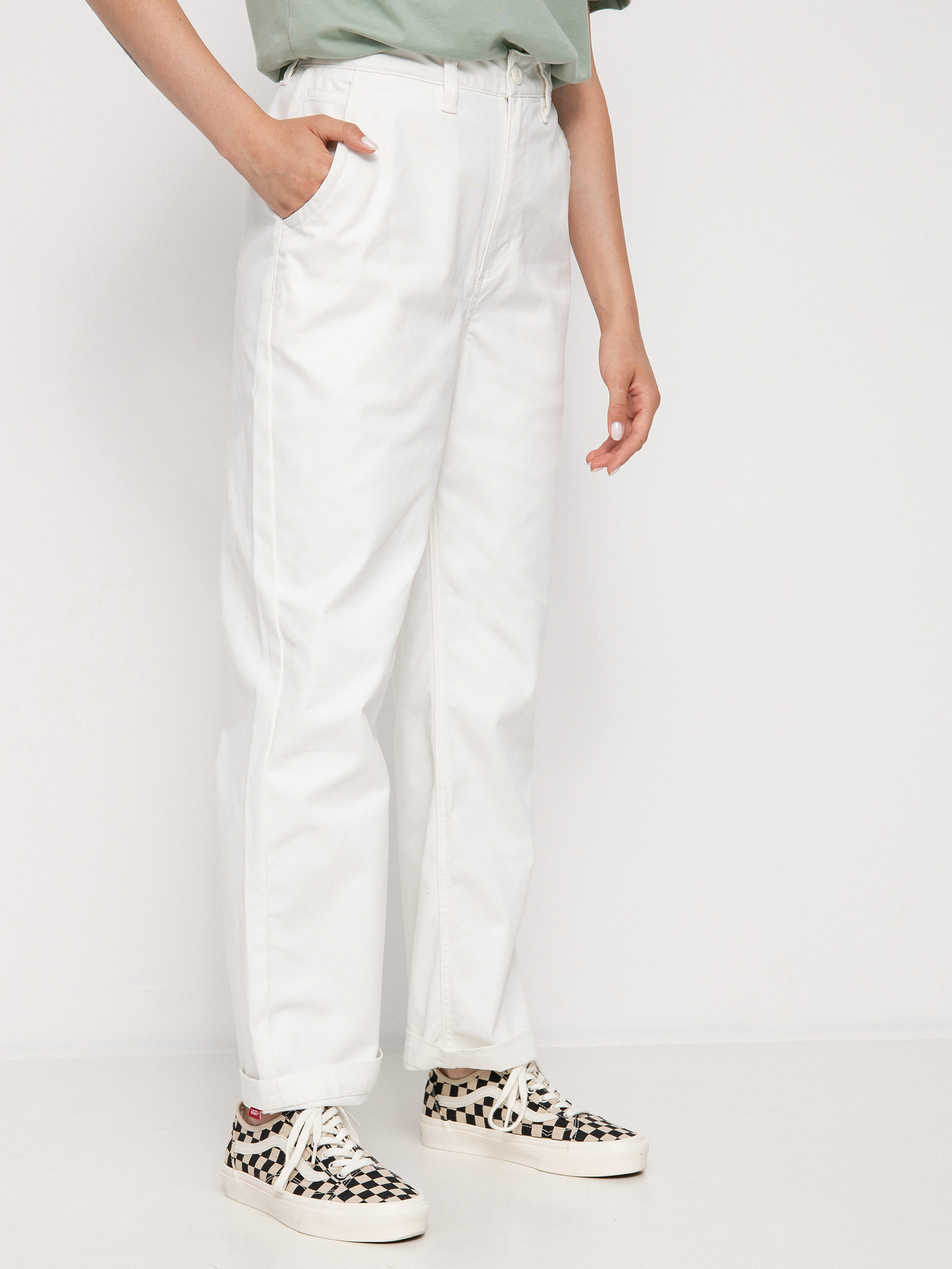 Kalhoty Vans Authentic Chino Wmn (authentic marshmallow)