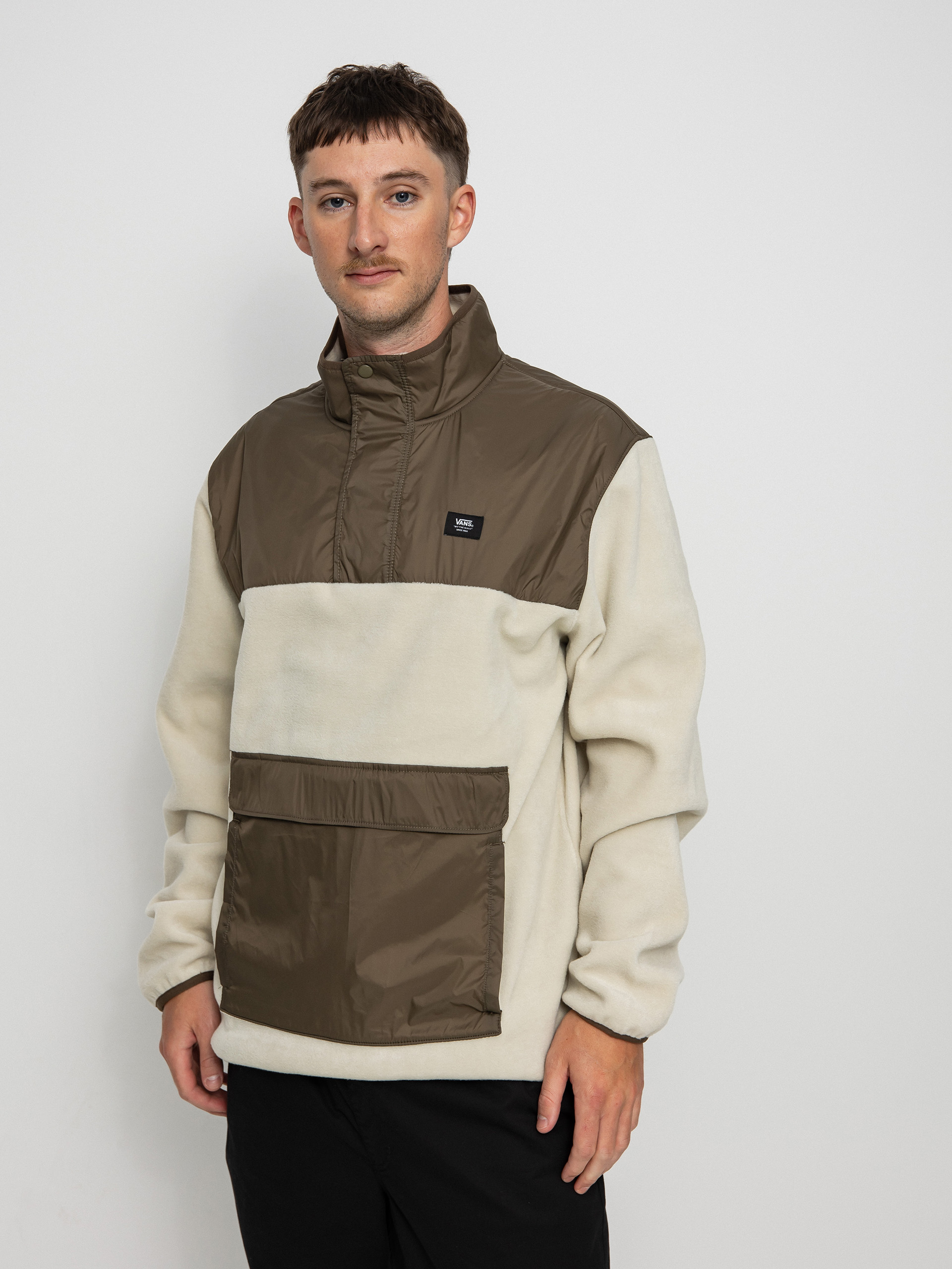 Pánský Mikina s kapucí Vans Mammoth (oatmeal/canteen)