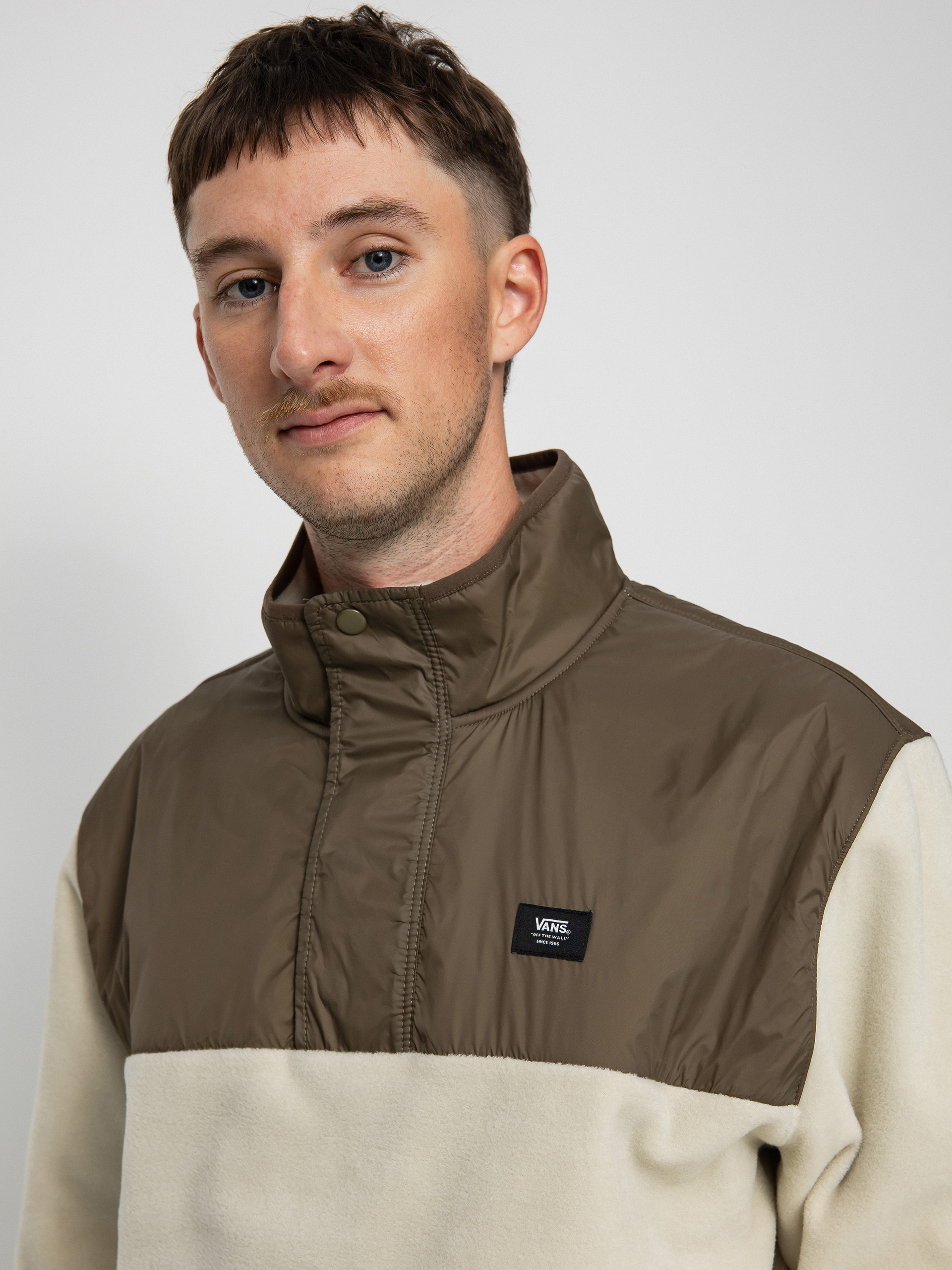 Pánský Mikina s kapucí Vans Mammoth (oatmeal/canteen)