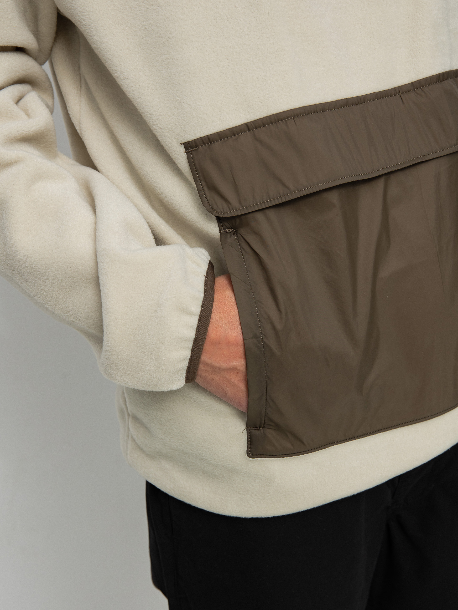 Pánský Mikina s kapucí Vans Mammoth (oatmeal/canteen)