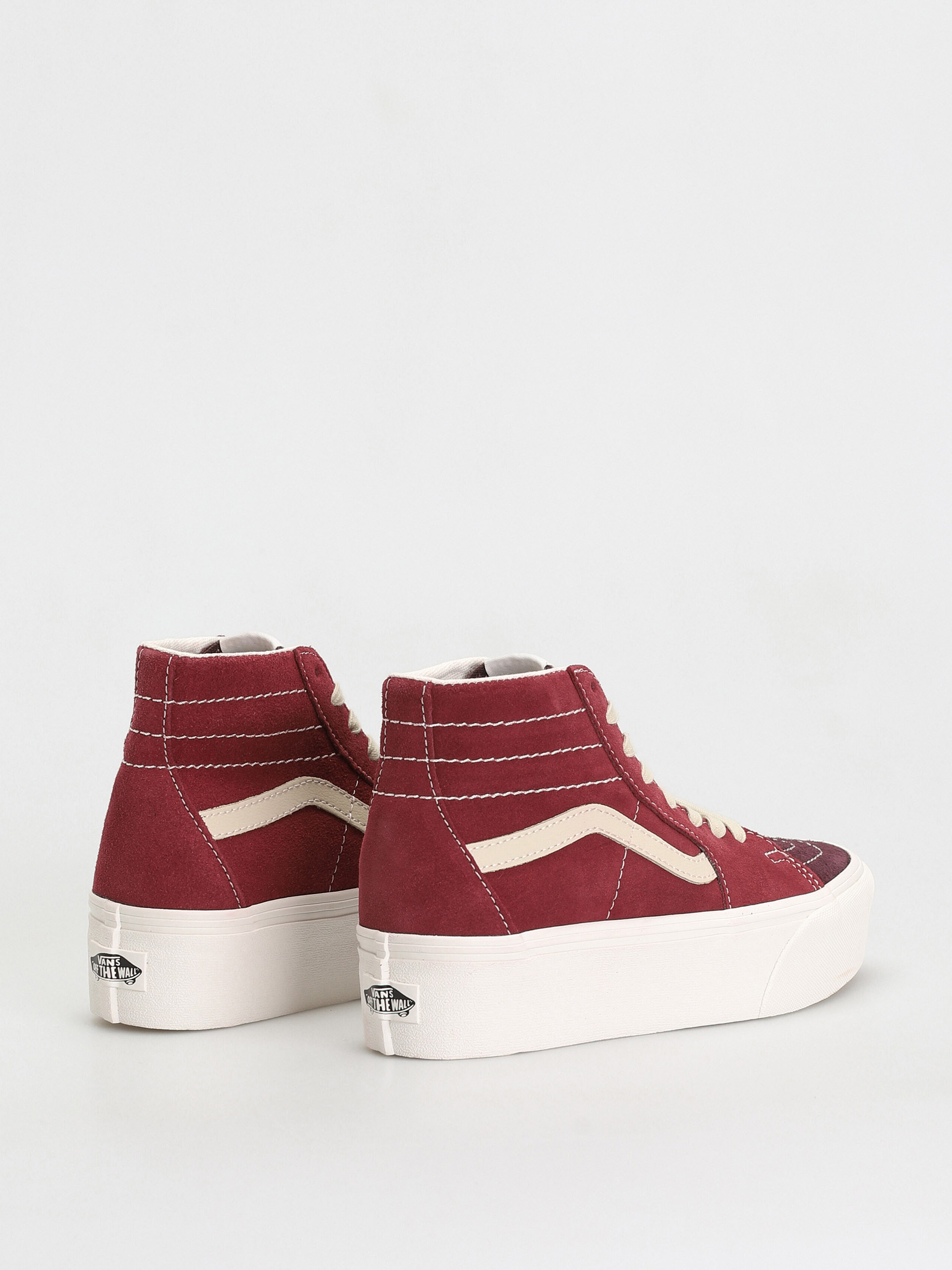 Boty Vans Sk8 Hi Tapered Stackform (varsity suede tawny port)