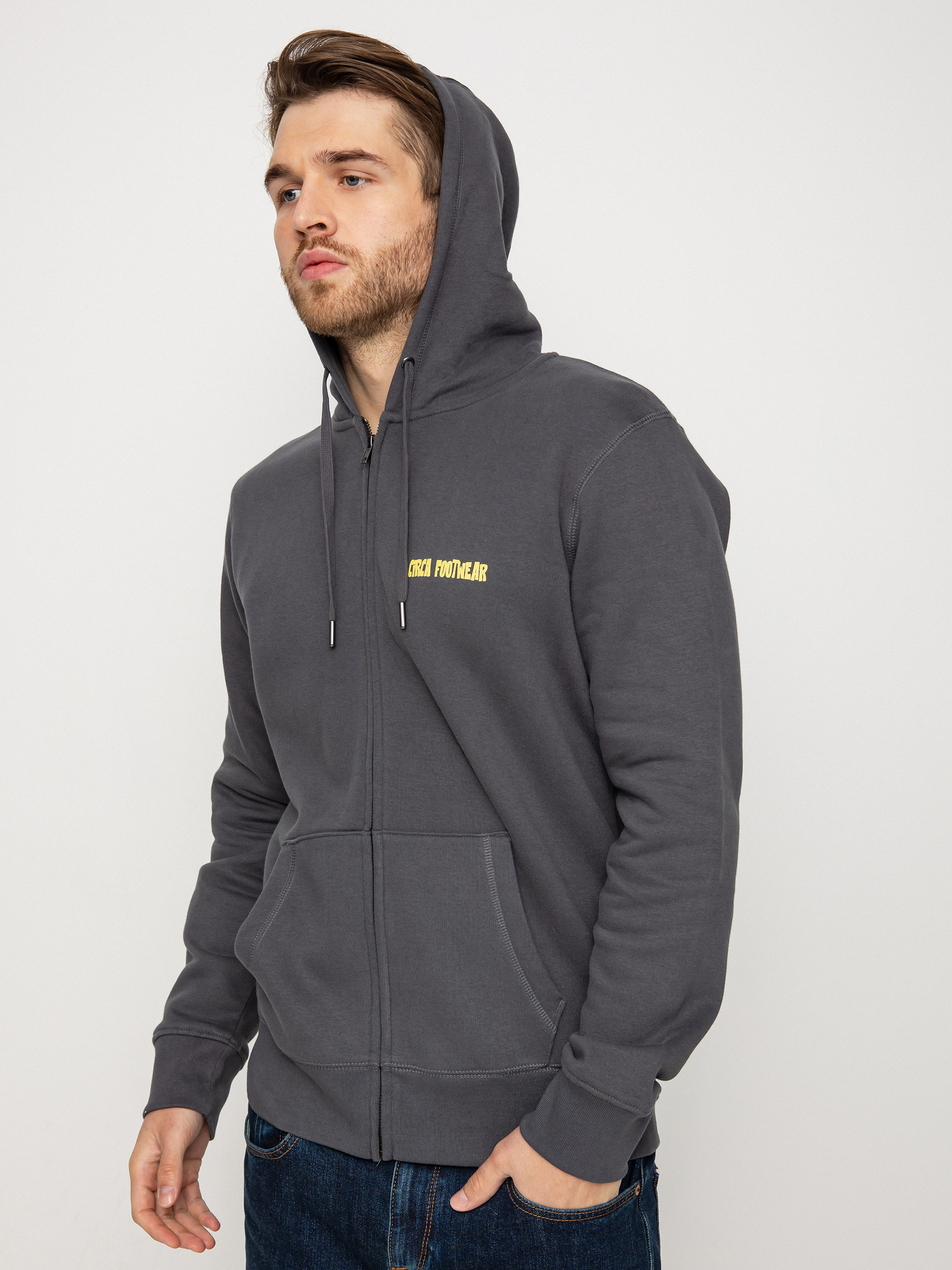 Mikina Circa Shr Cheese Zip (charcoal)