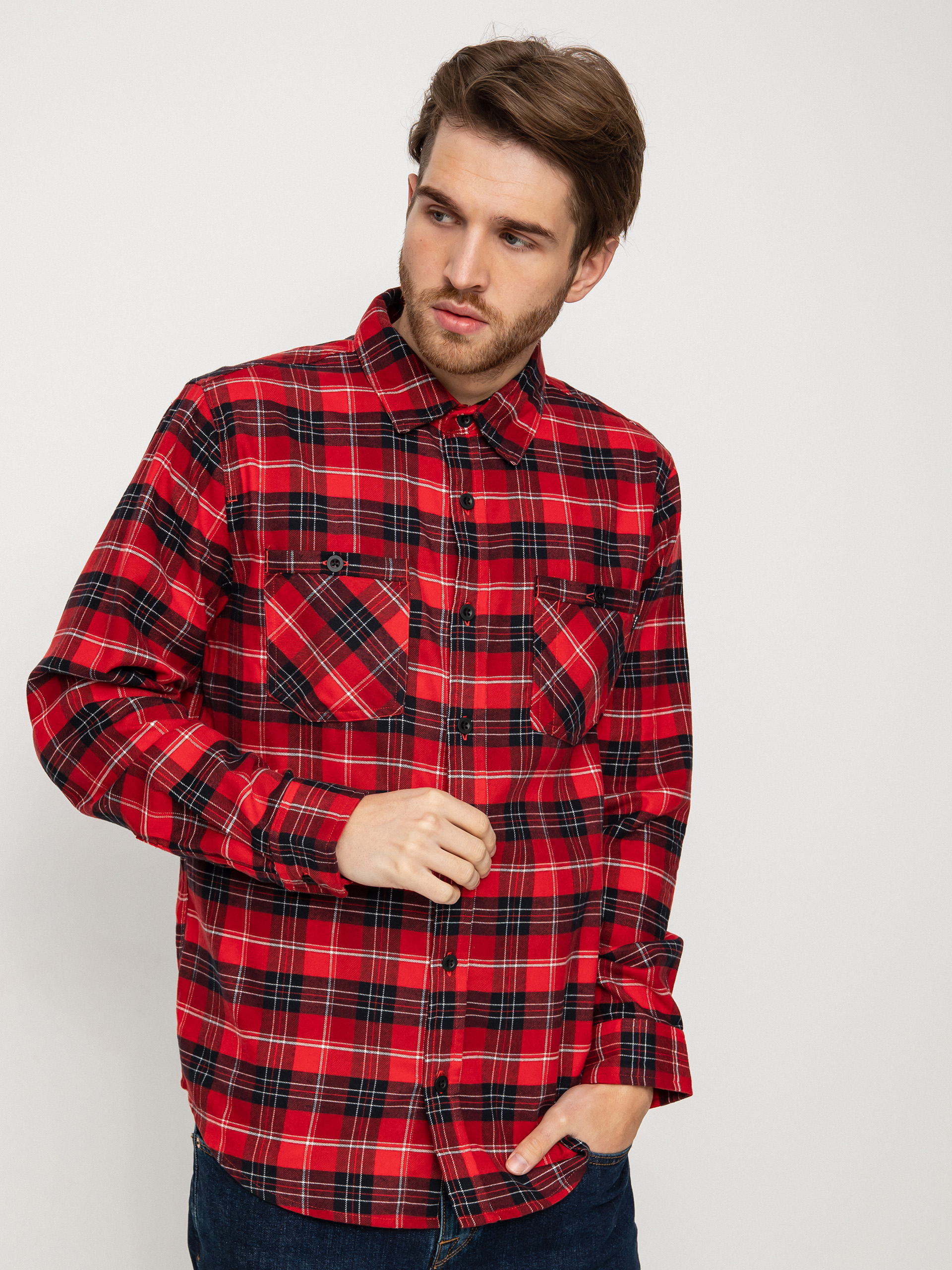 Košile Burton Favorite Flannel (tomato bradley plaid)