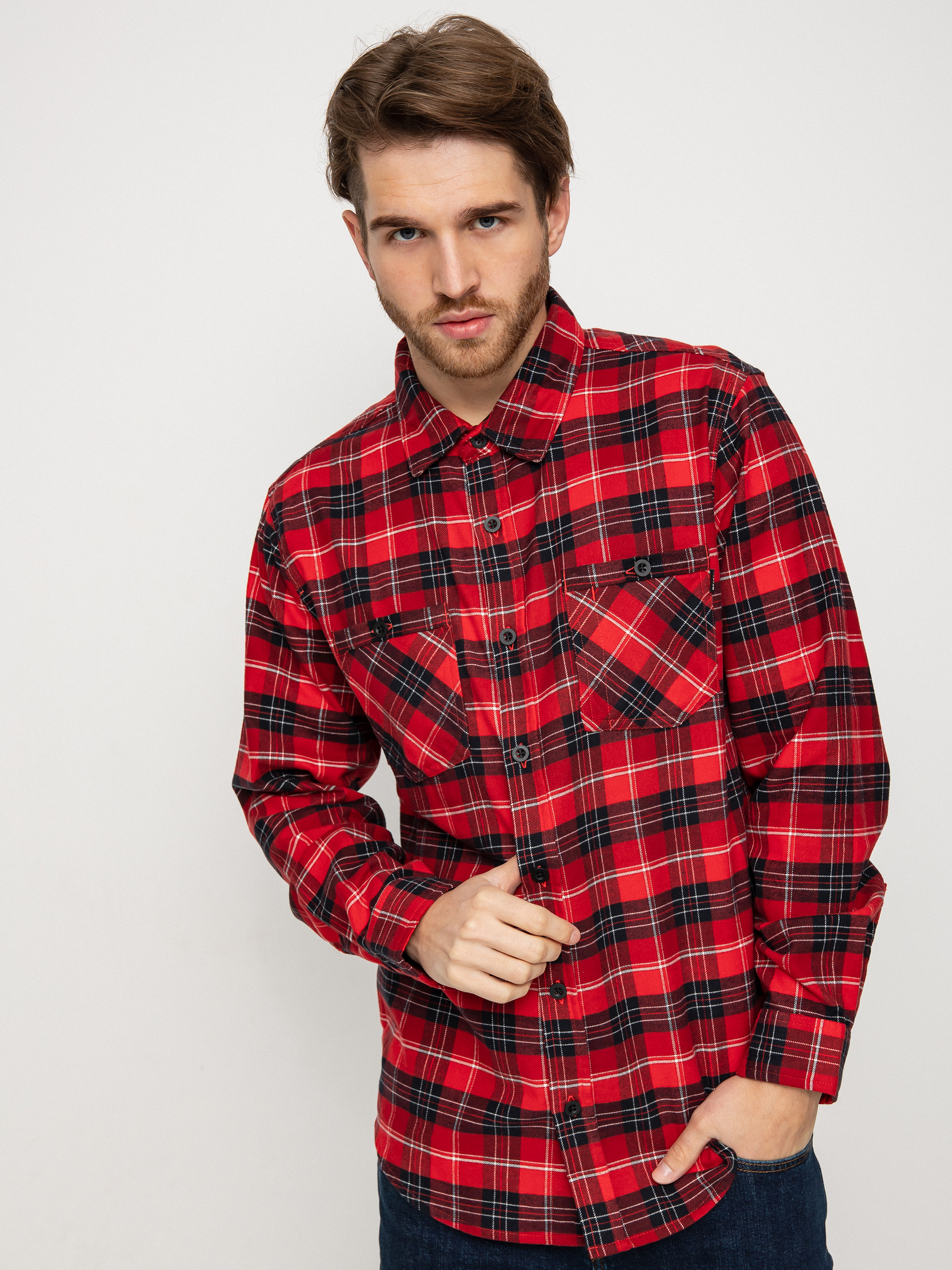 Košile Burton Favorite Flannel (tomato bradley plaid)