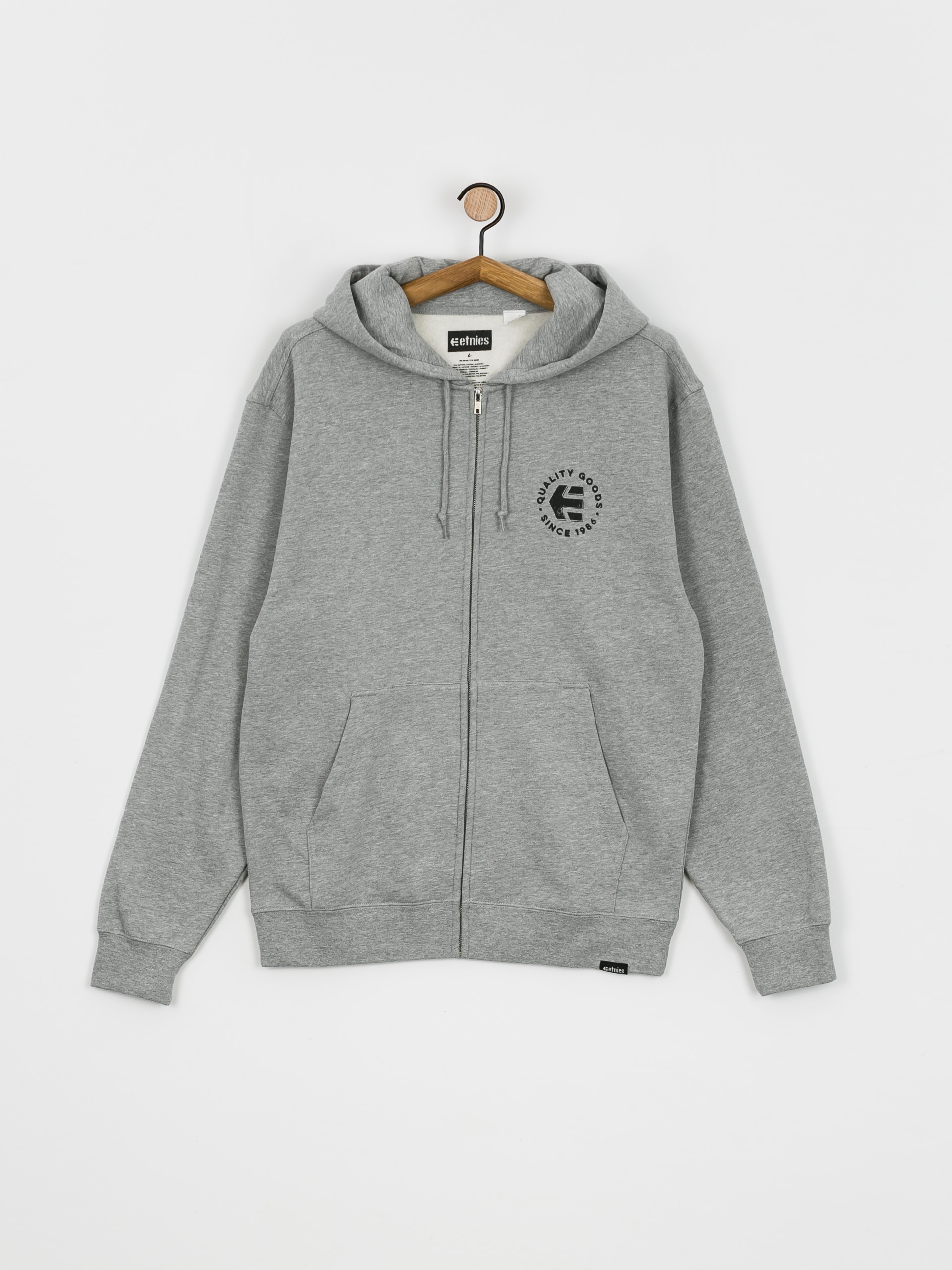 Mikina s kapucí Etnies Since 1986 Zip (grey/heather)