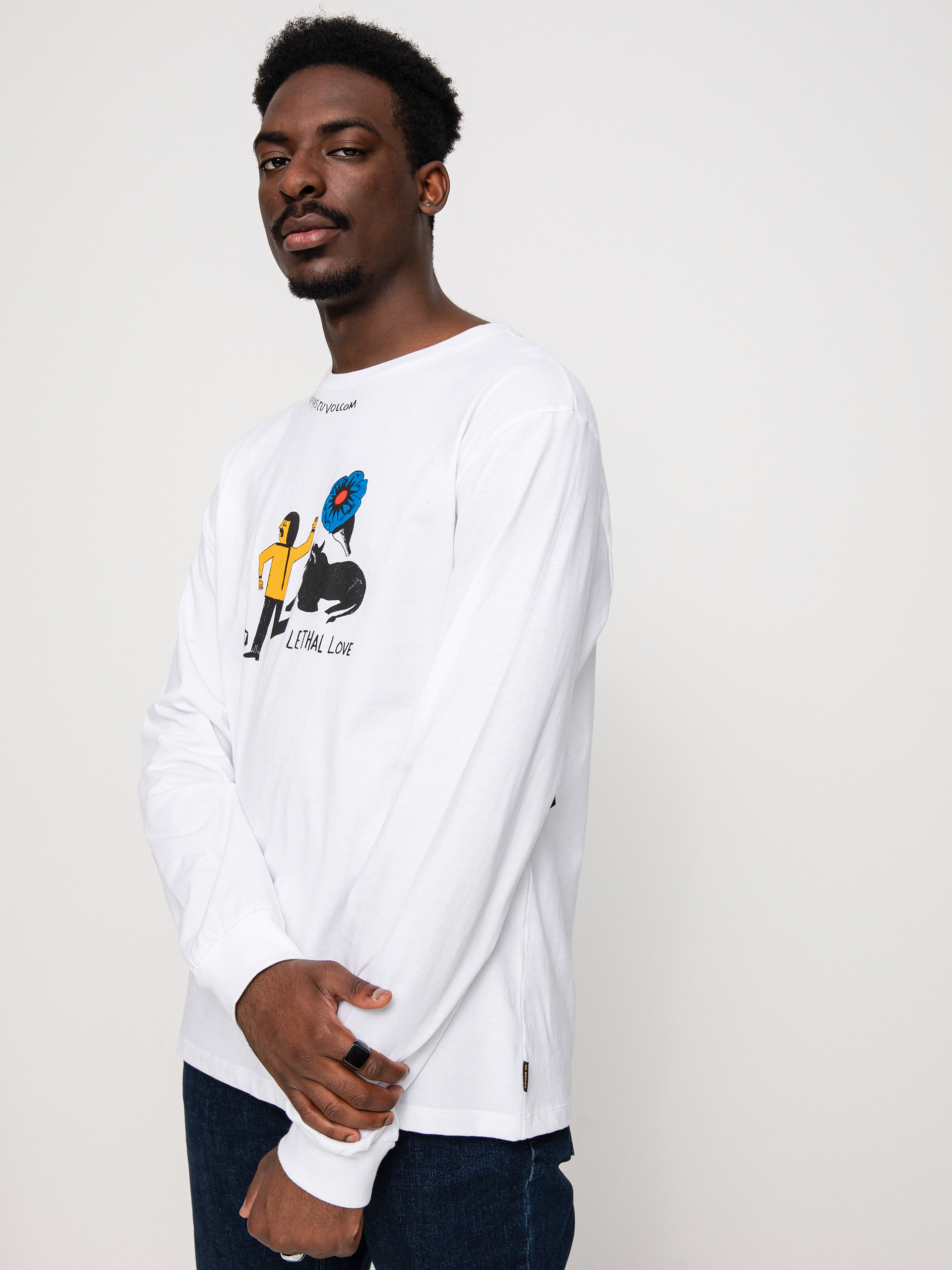 Triko Volcom Fa Bob Mollema (white)