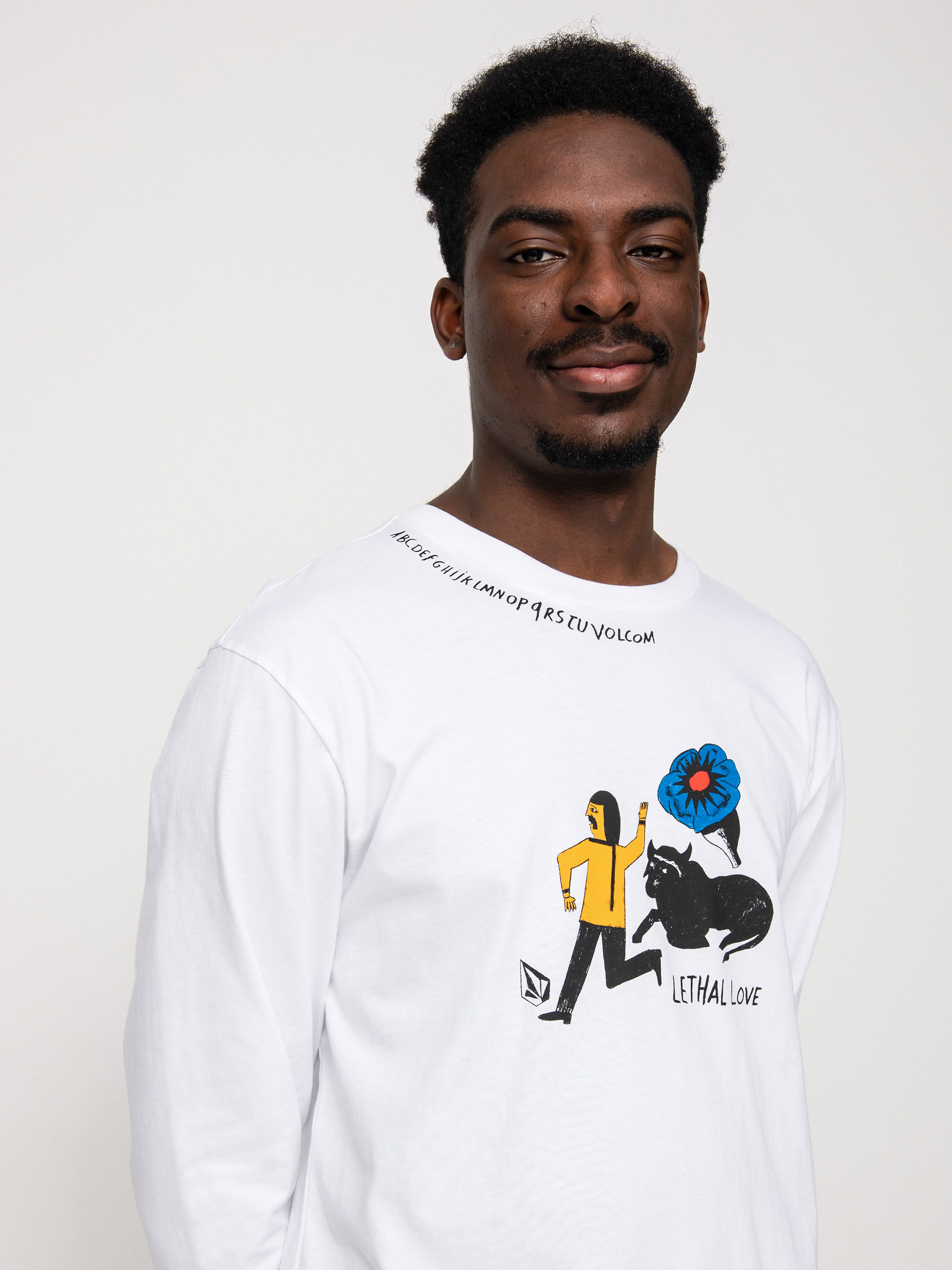 Triko Volcom Fa Bob Mollema (white)