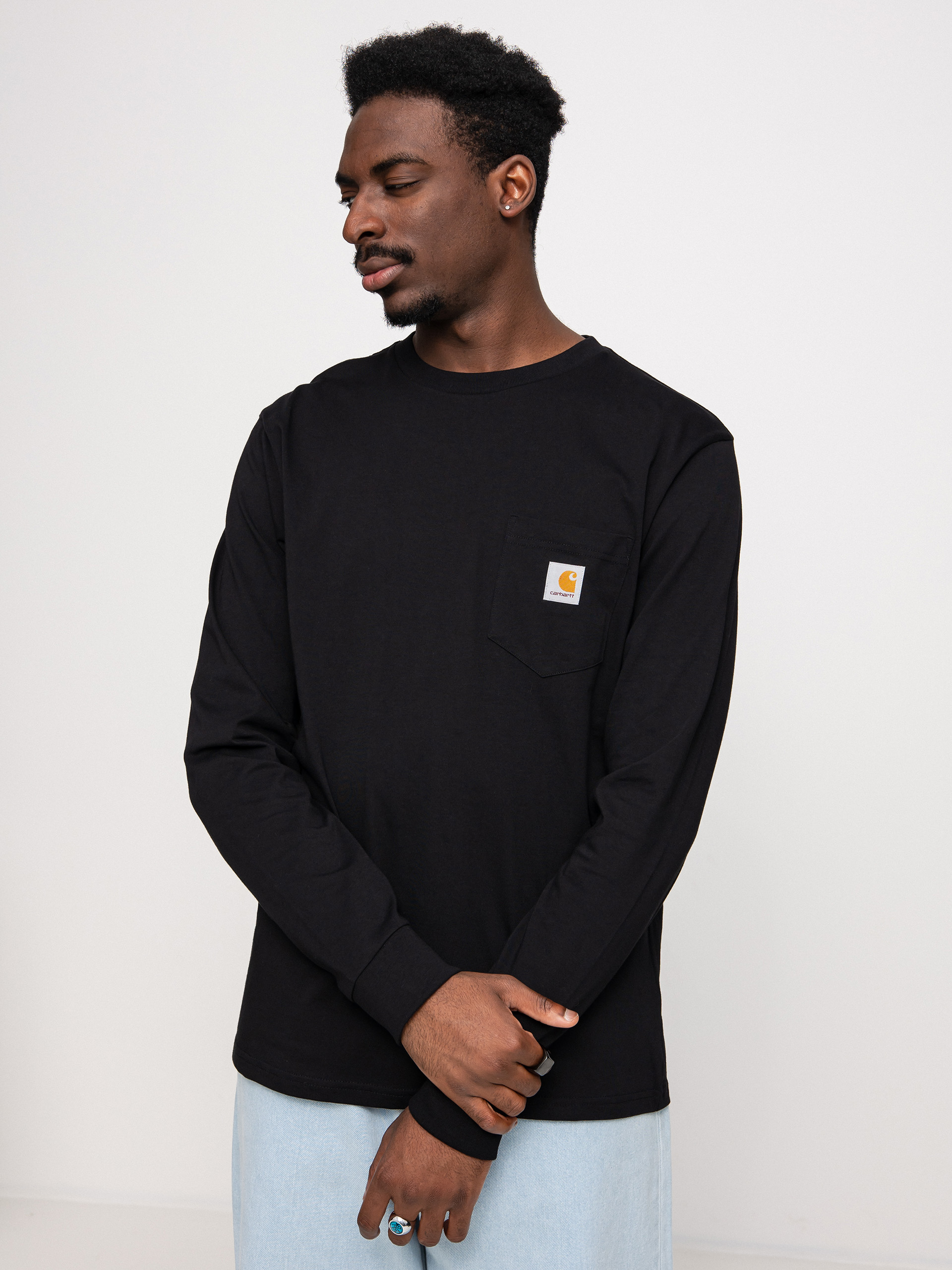 Triko Carhartt WIP Pocket (black)