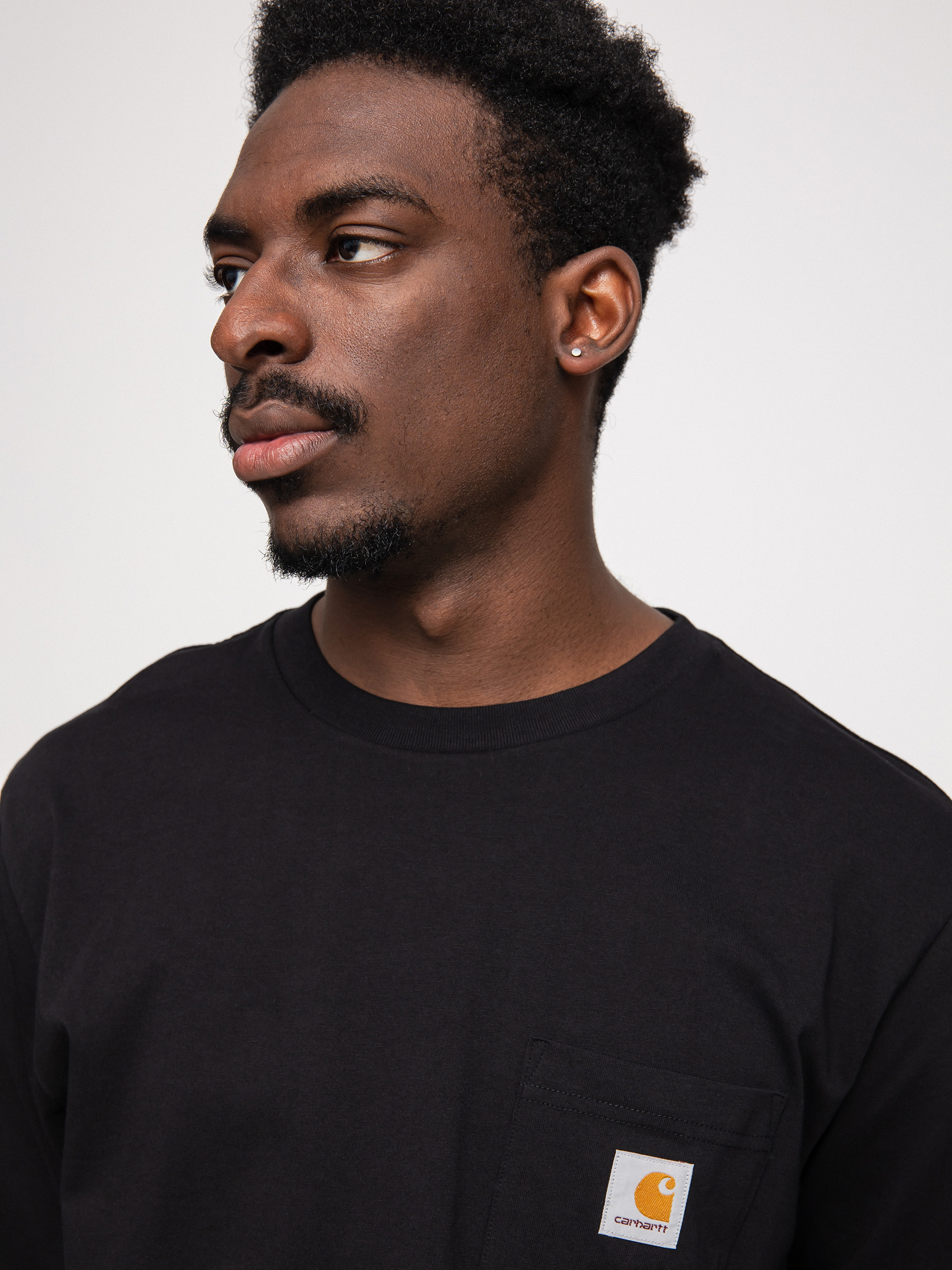 Triko Carhartt WIP Pocket (black)