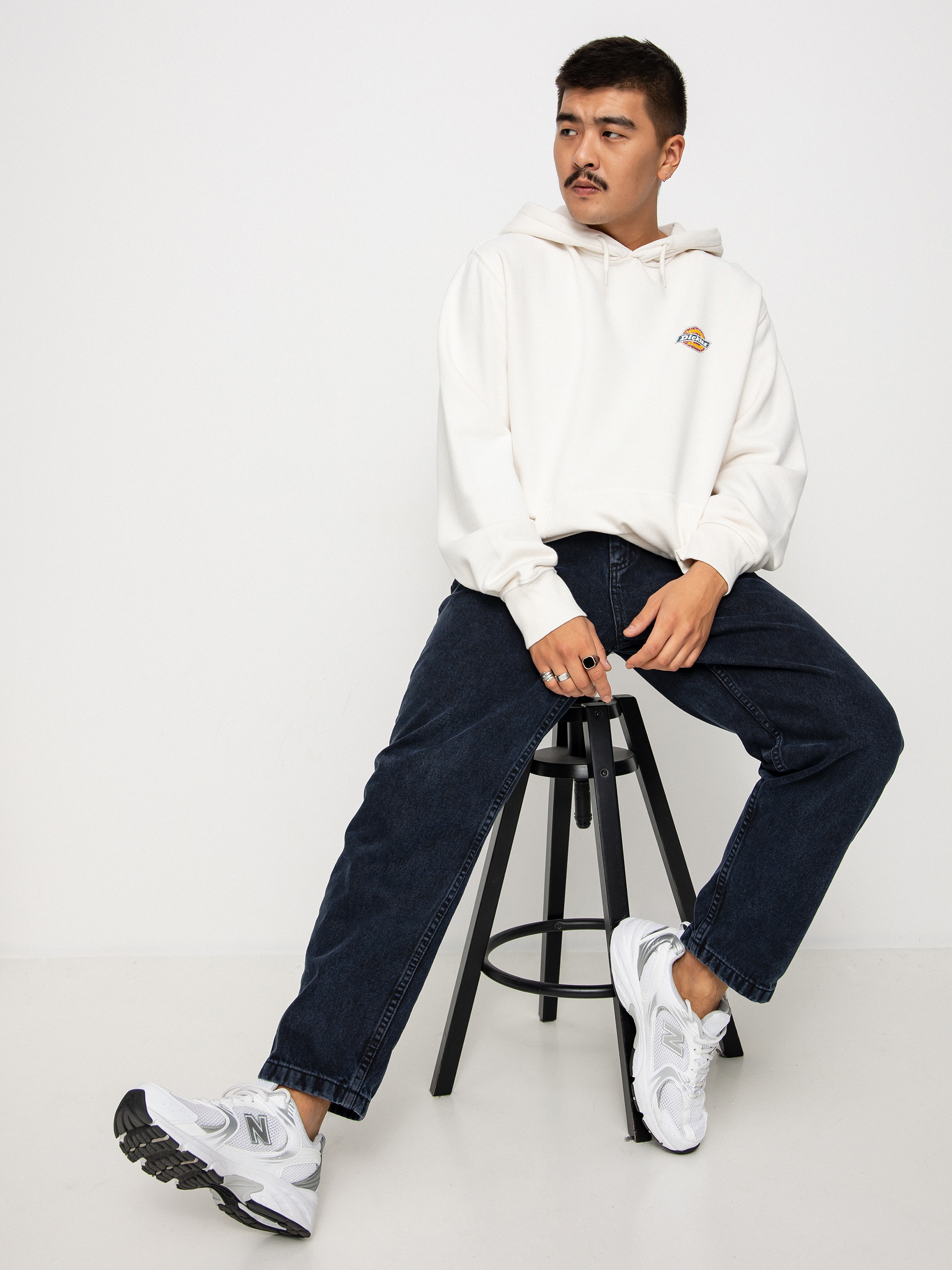 Mikina s kapucí Dickies Icon Washed HD (ecru)
