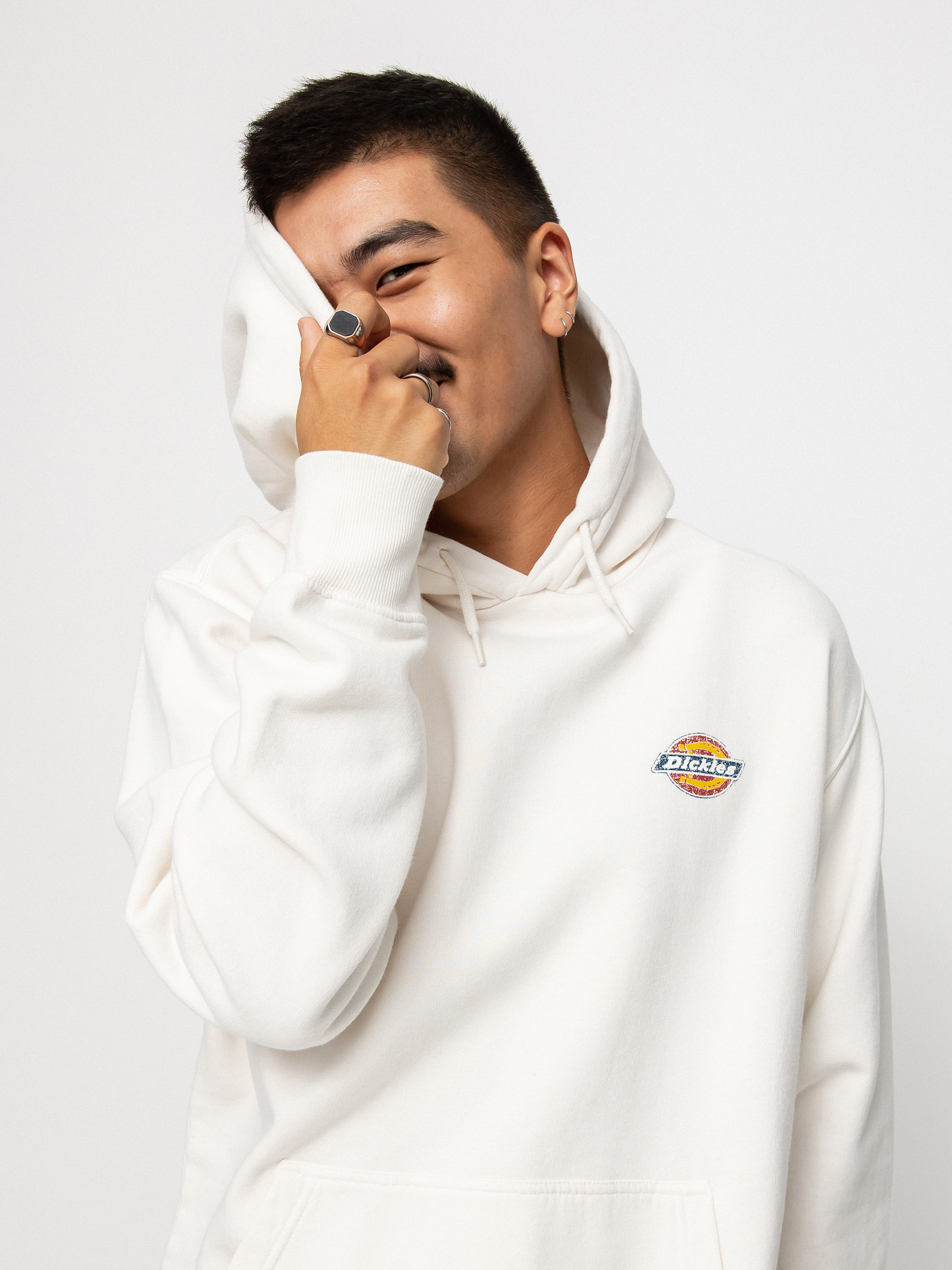 Mikina s kapucí Dickies Icon Washed HD (ecru)