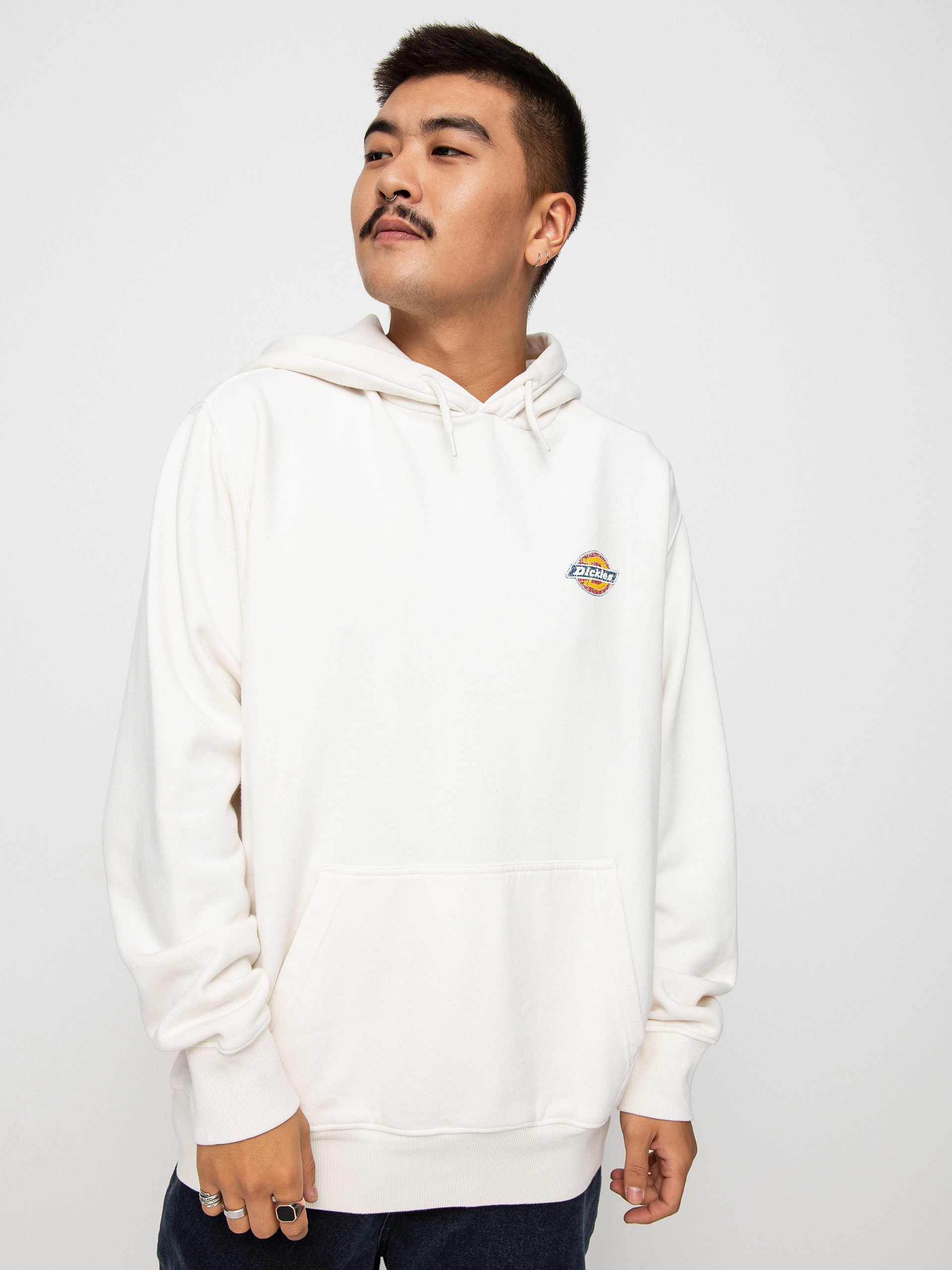 Mikina s kapucí Dickies Icon Washed HD (ecru)