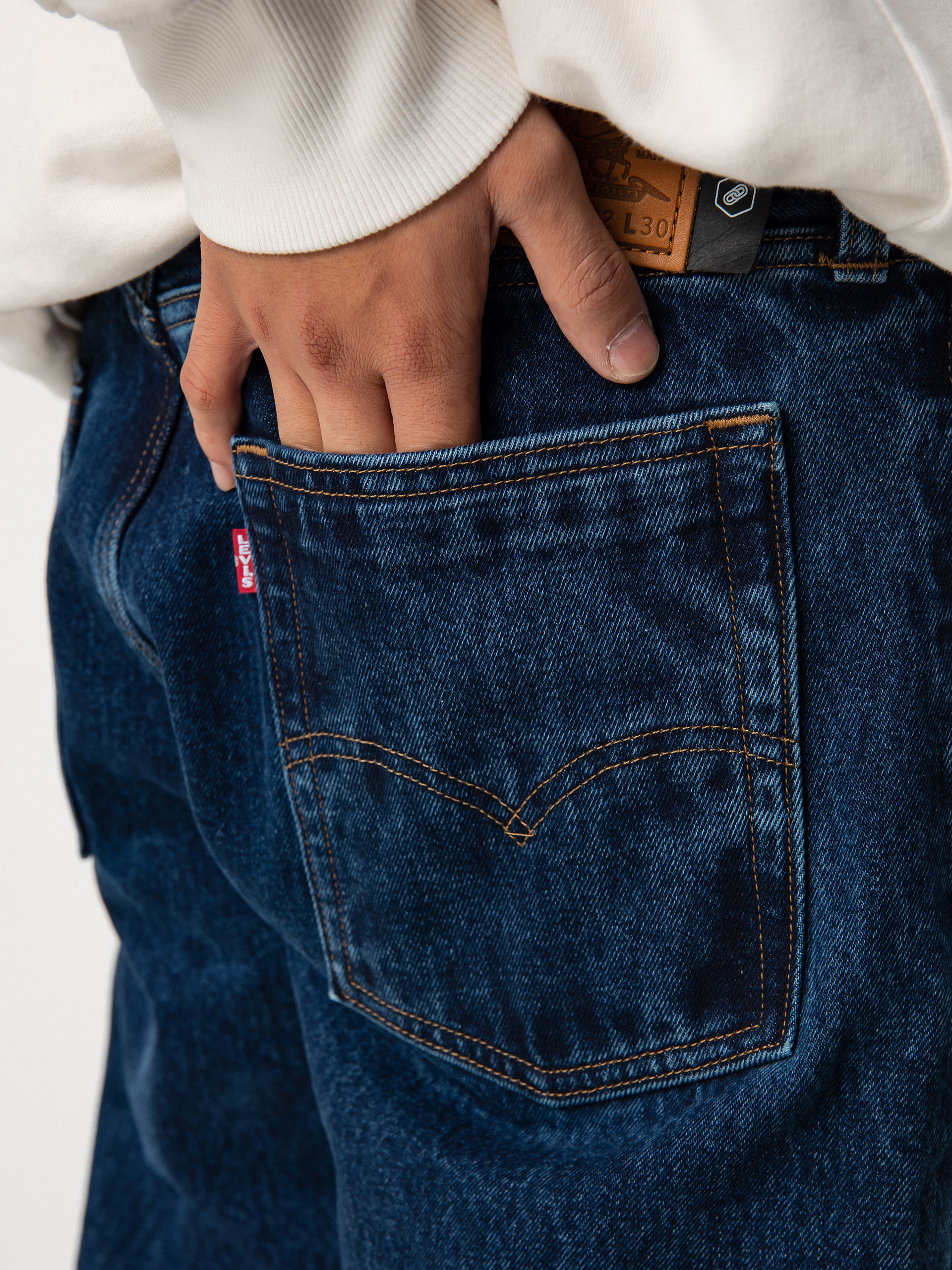 Kalhoty Levi's® Skate Baggy 5 Pocket (med indigo)
