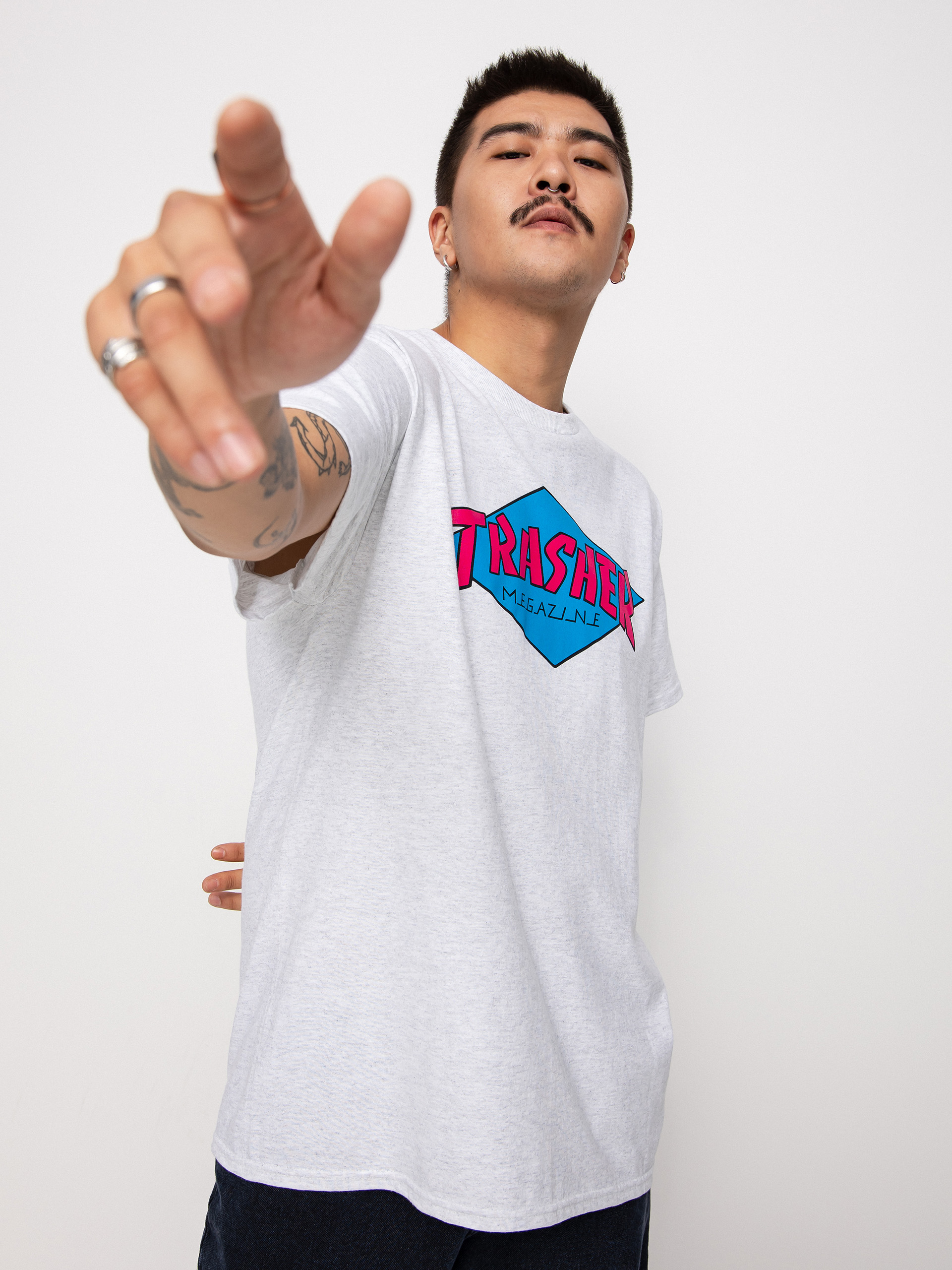 Tričko Thrasher Trasher (ash grey)