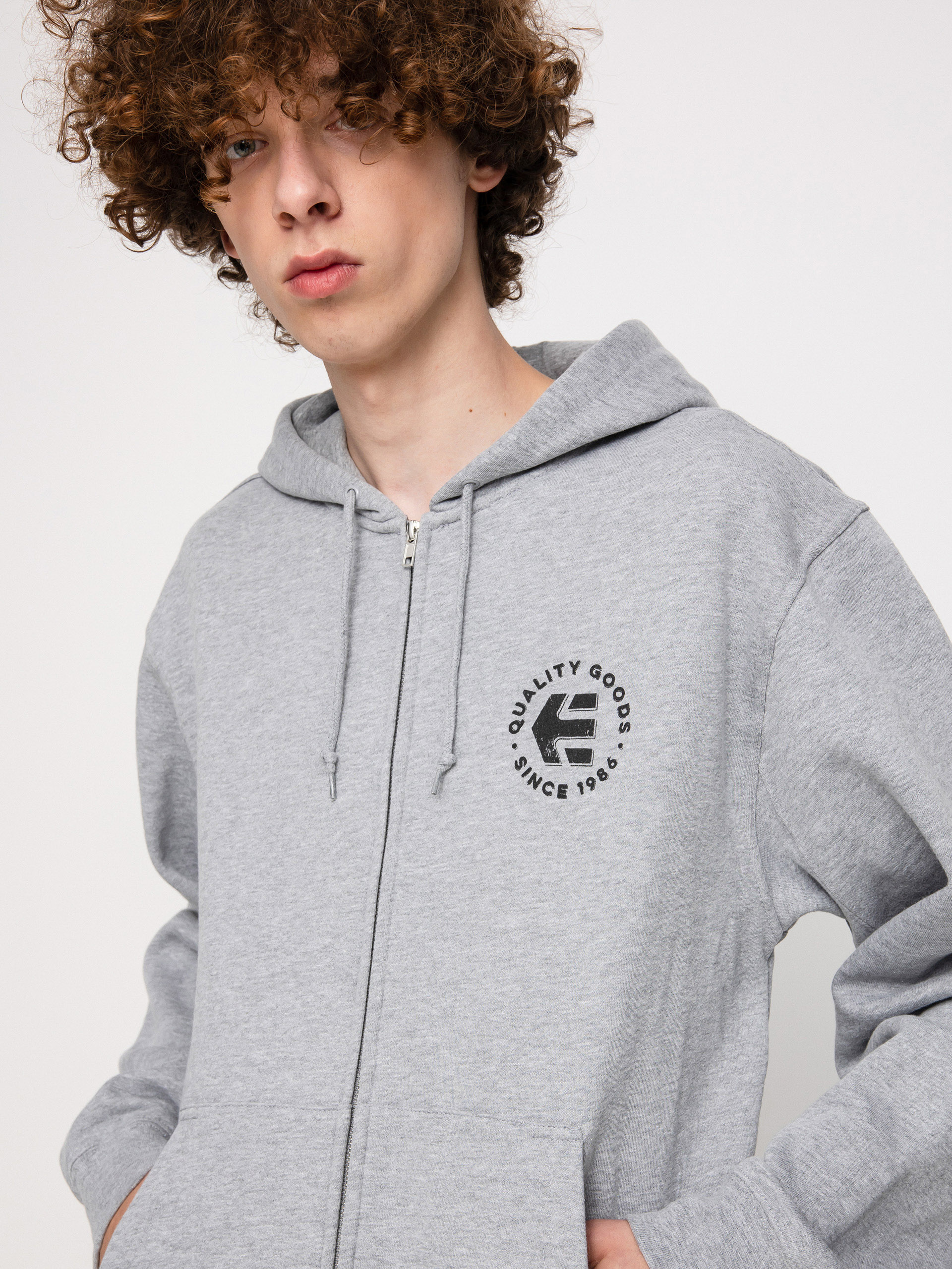 Mikina s kapucí Etnies Since 1986 Zip (grey/heather)