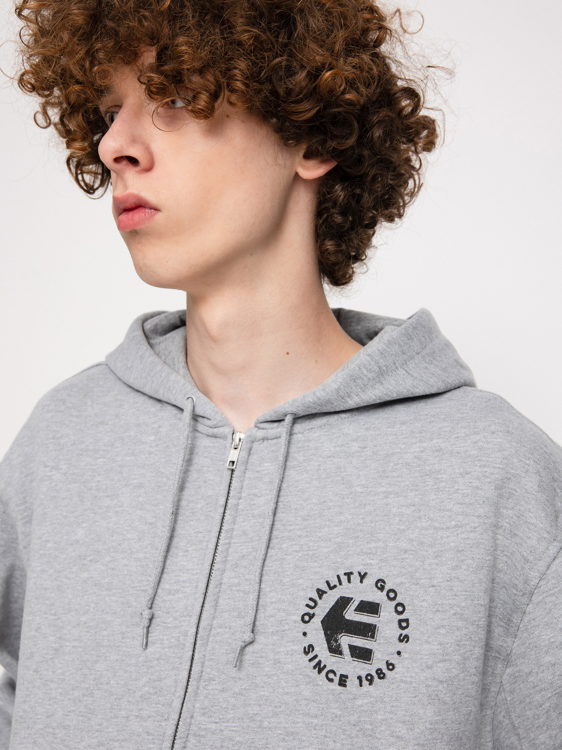 Mikina s kapucí Etnies Since 1986 Zip (grey/heather)