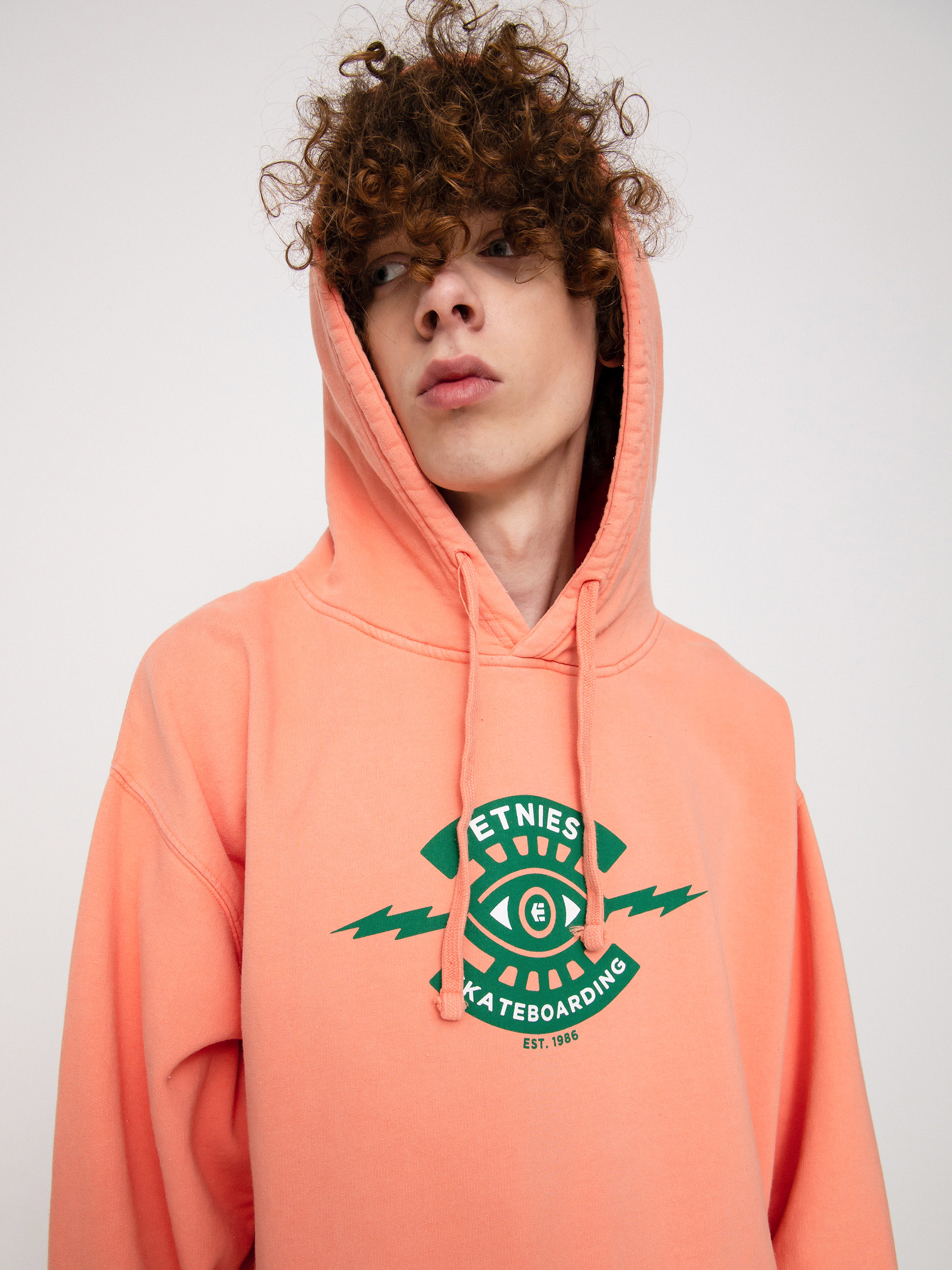 Mikina Etnies z kapturem Jw (rose)