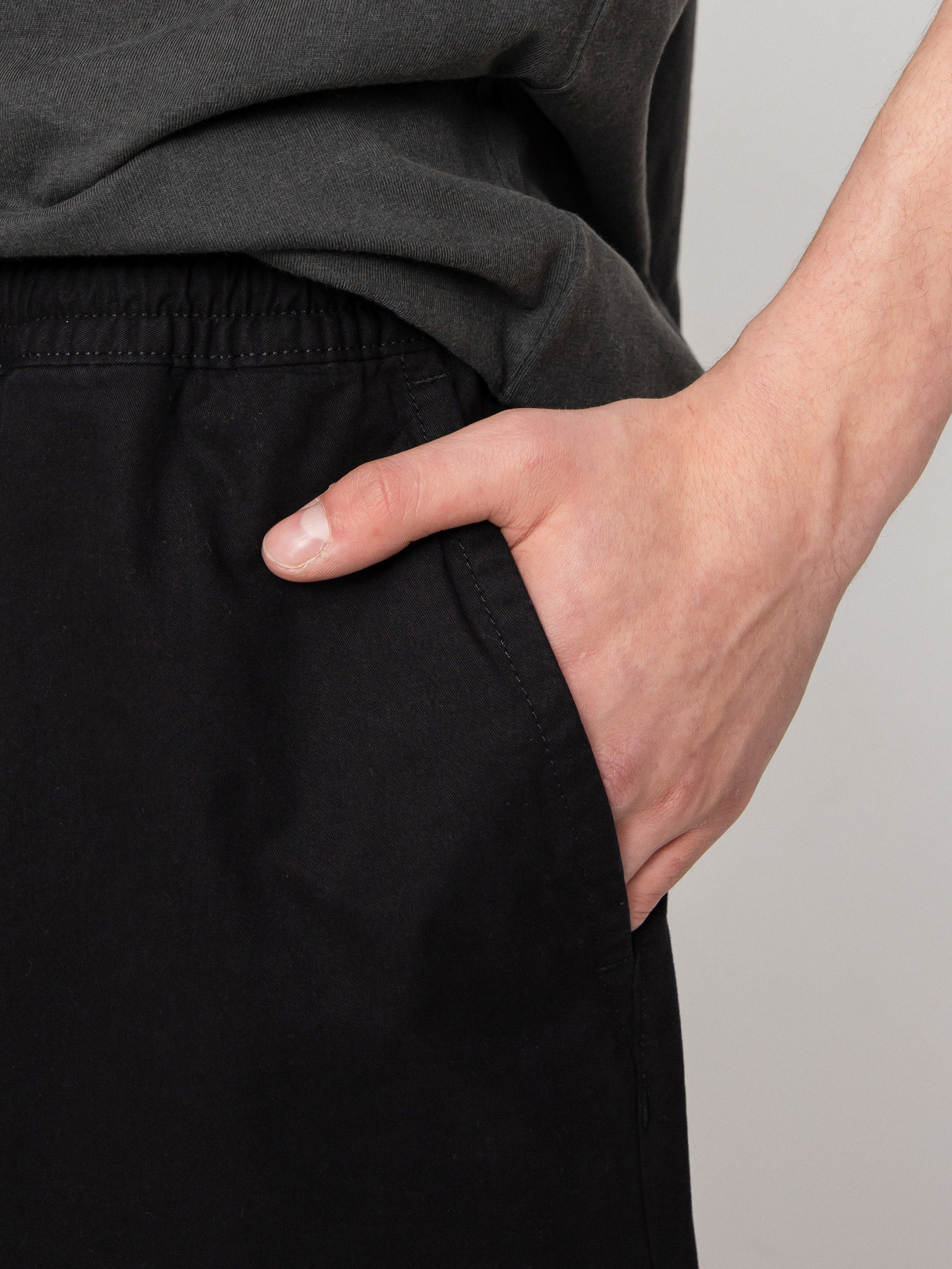 Kalhoty Vans Range Baggy Tapered Elastic Waist (black)