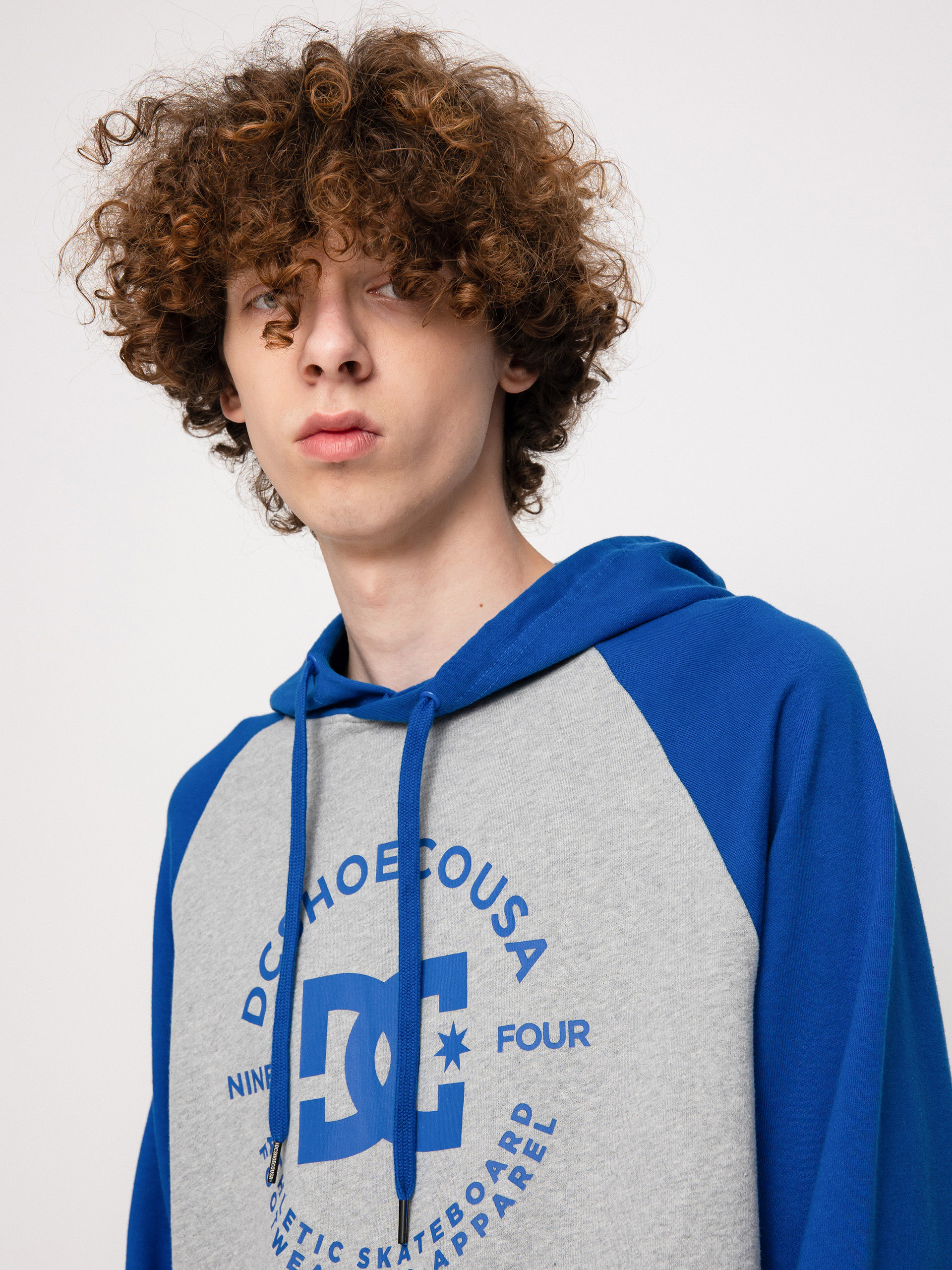 Mikina s kapucí DC Star Pilot Raglan HD (heather grey/turkish)