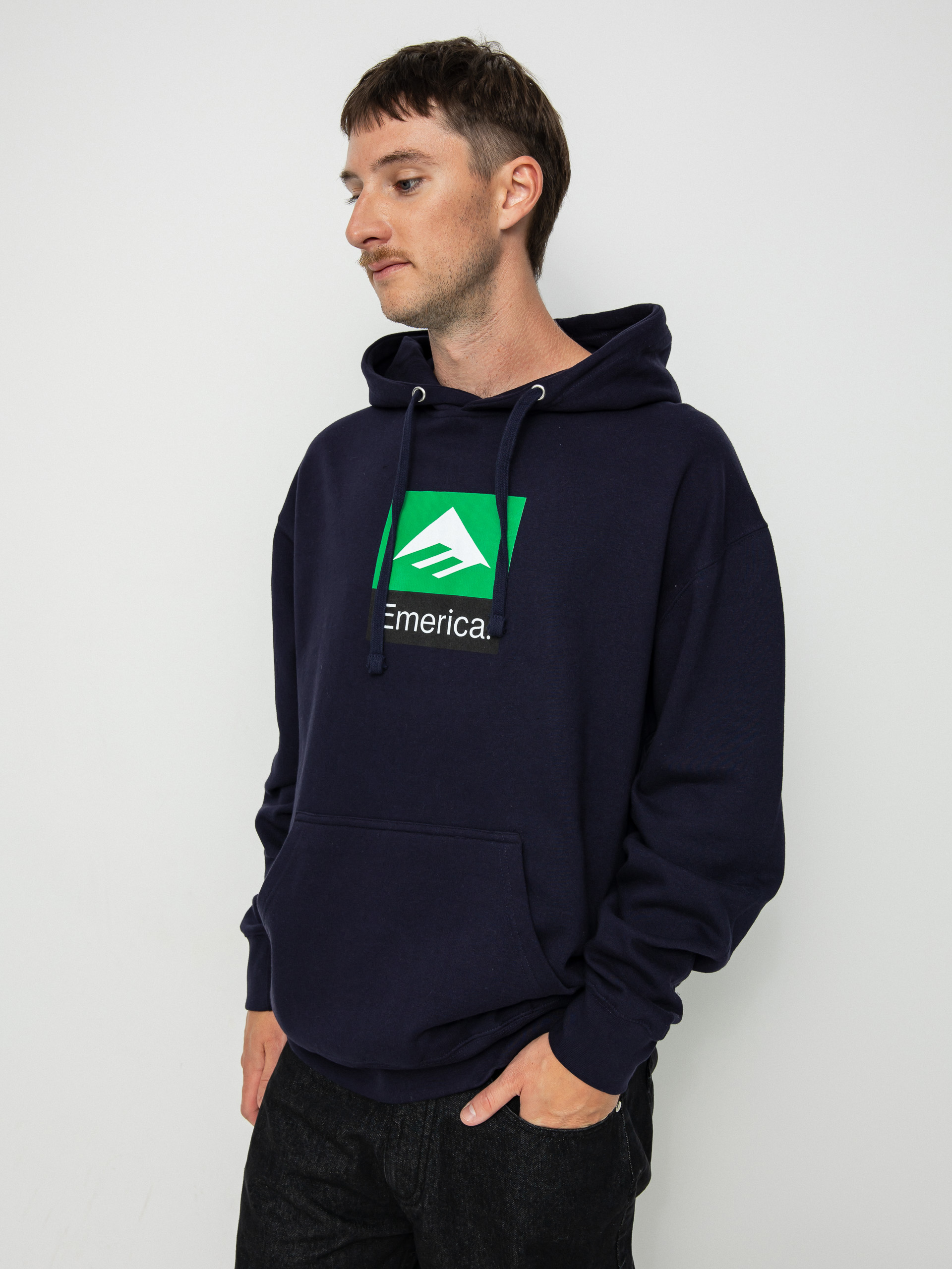 Mikina s kapucí Emerica Classic Combo HD (dark blue)