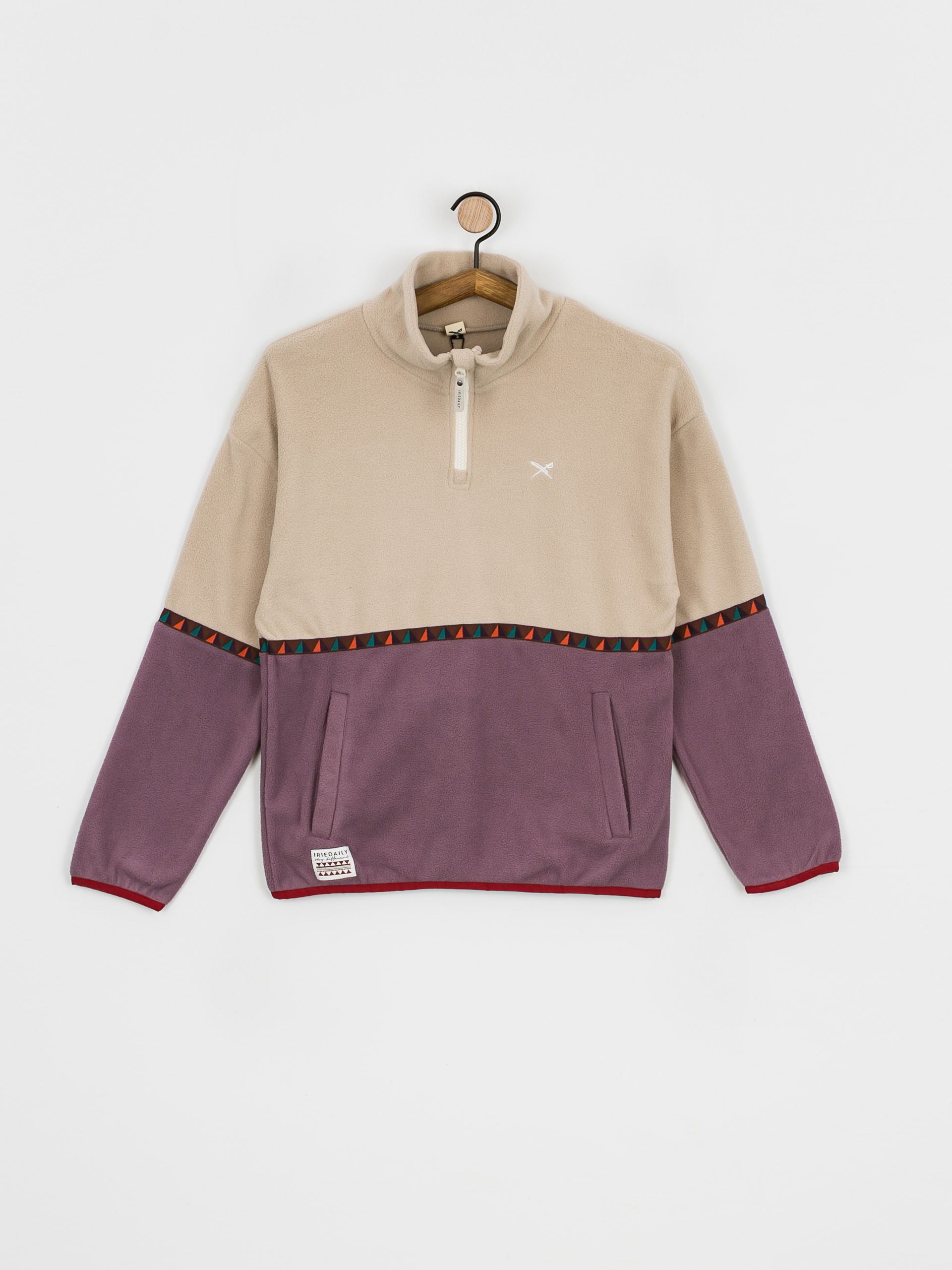 Dámský Fleecová mikina Iriedaily Holina Fleece Troyer (beige)