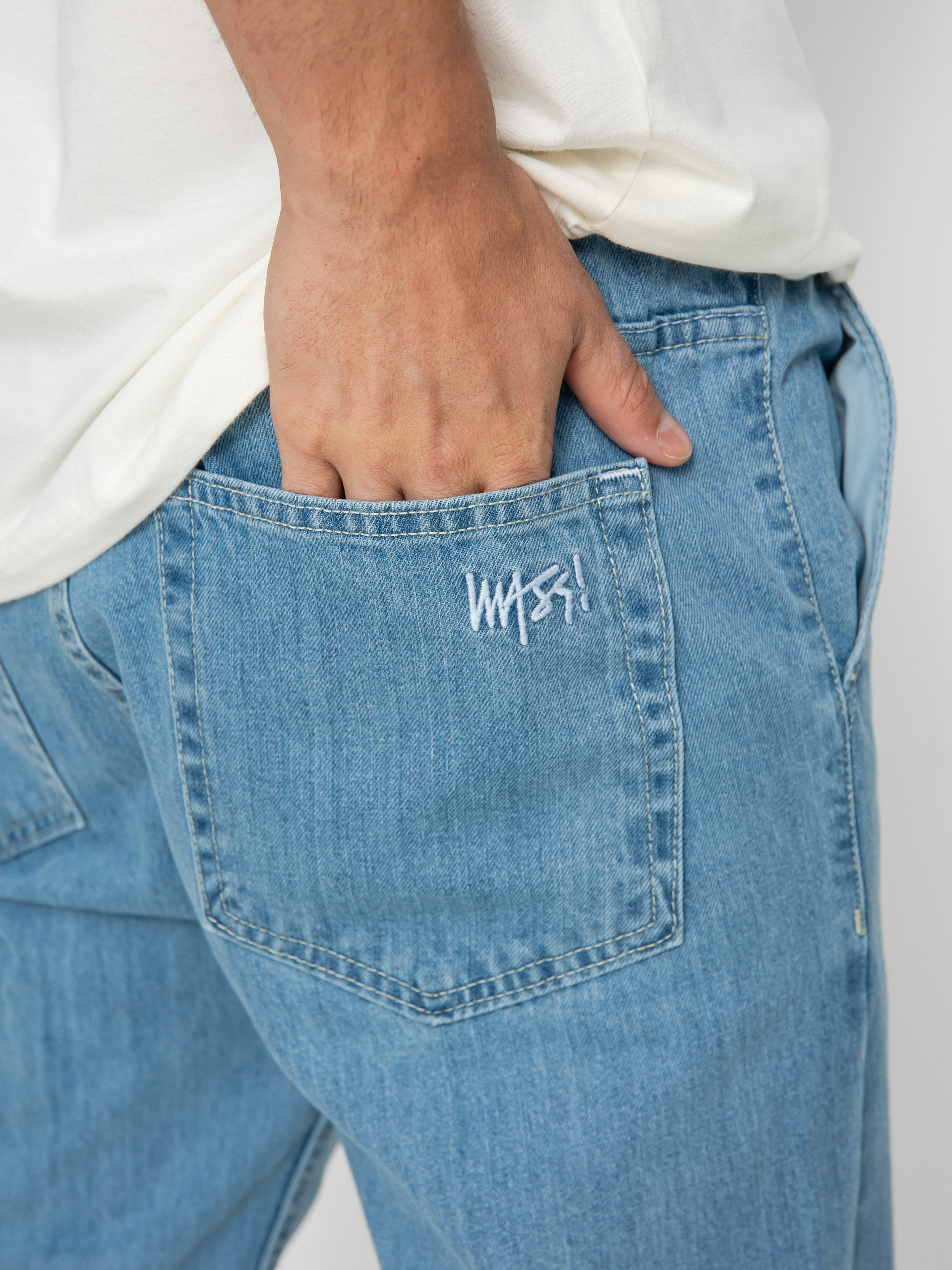 Kalhoty MassDnm Signature 2.0 Joggers Jeans Sneaker Fit (light blue)