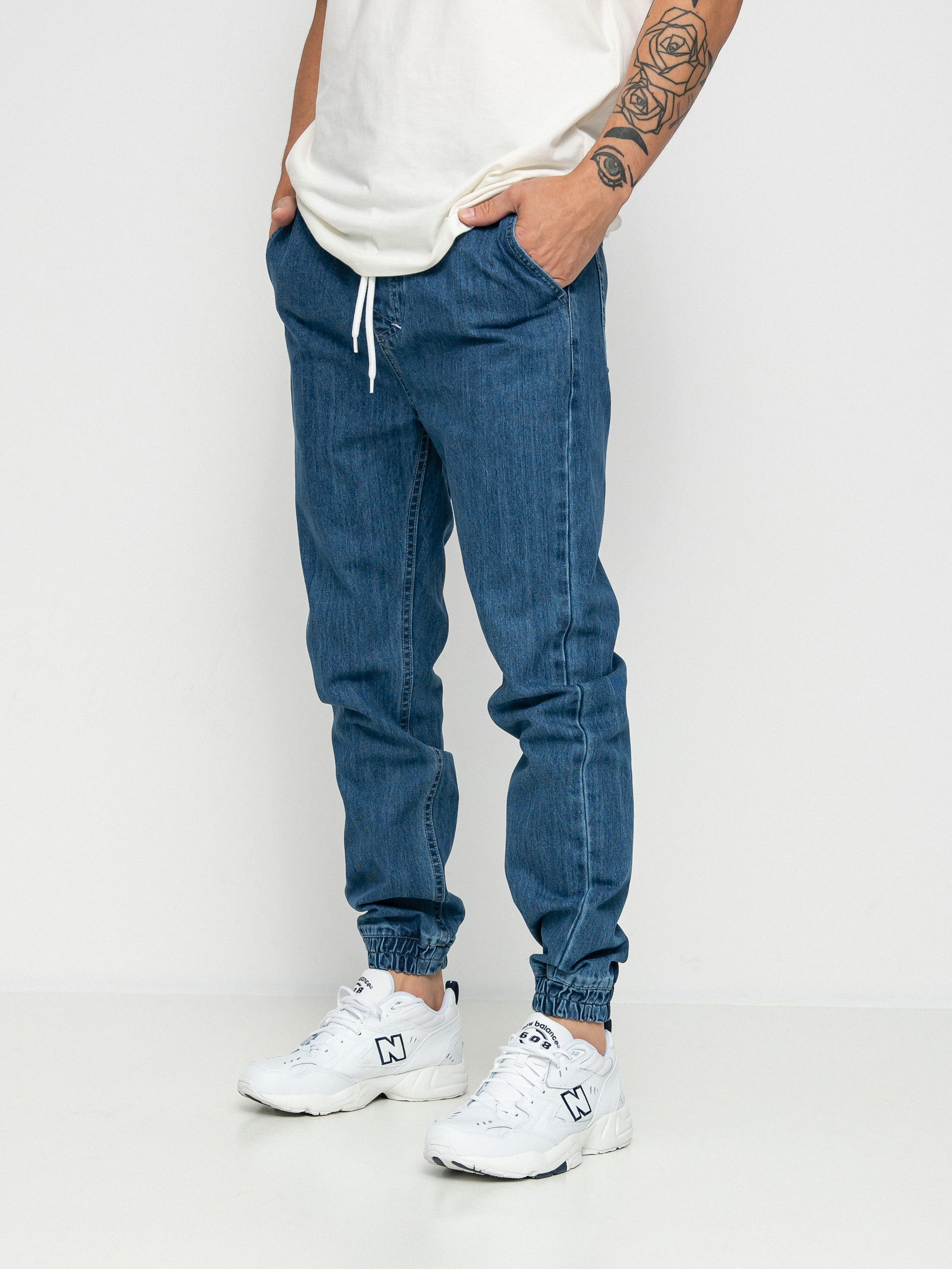 Kalhoty MassDnm Signature 2.0 Joggers Jeans Sneaker Fit (blue)