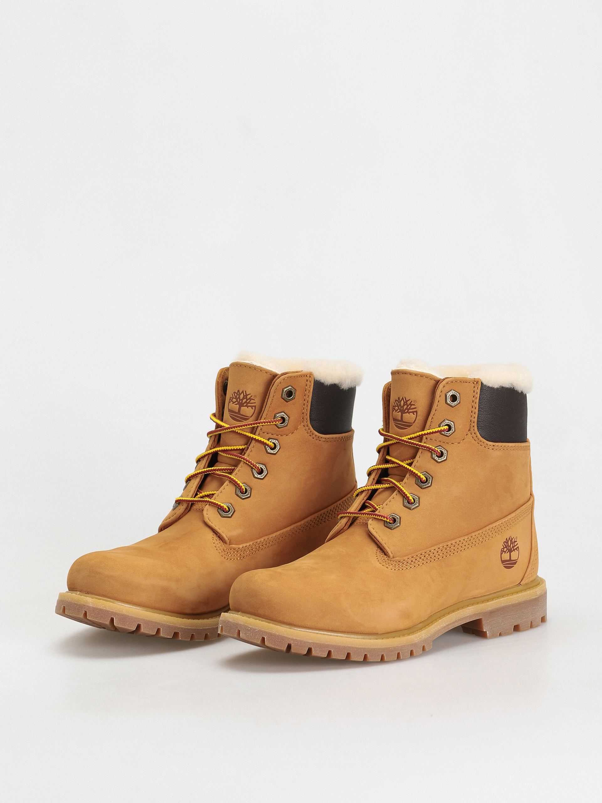 Boty Timberland 6In Premium Shearling Wmn (wheat nubuck)