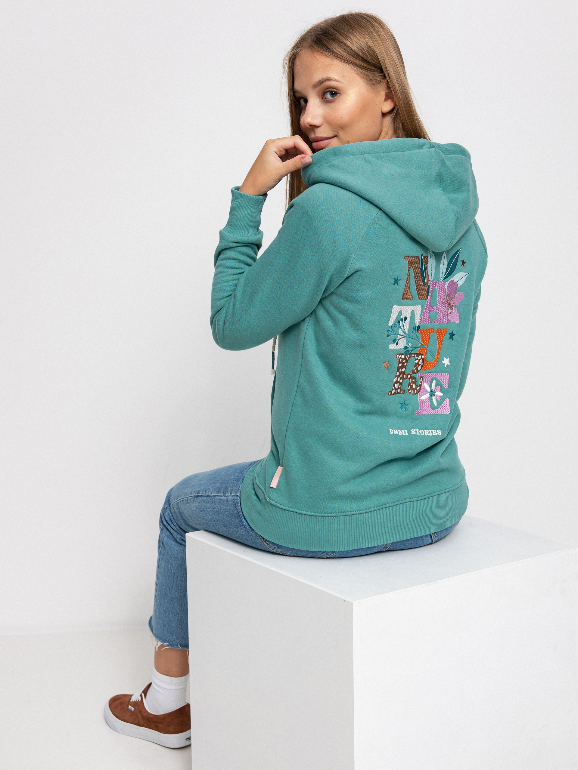 Mikina s kapucí Femi Stories Ini ZHD Wmn (demr)