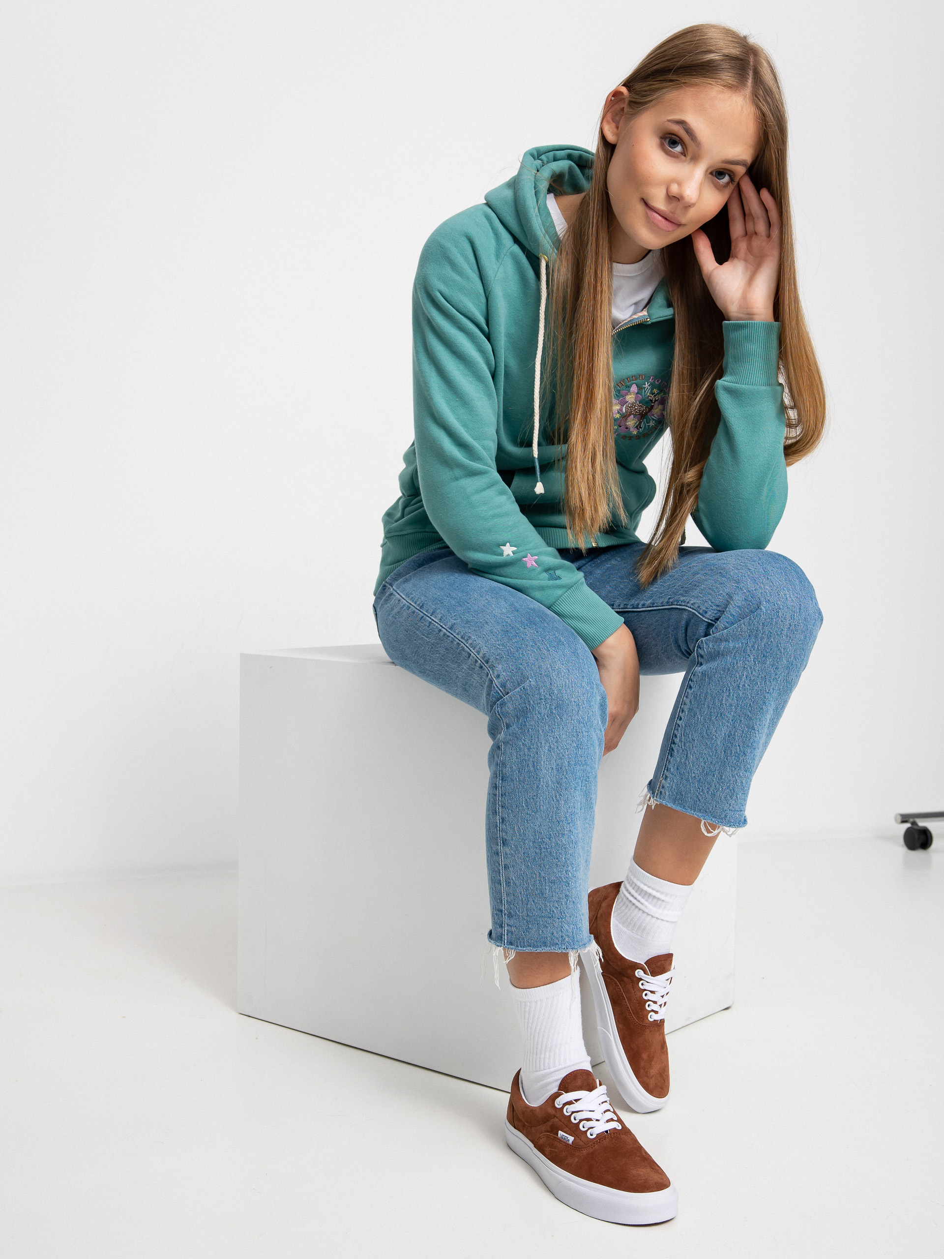 Mikina s kapucí Femi Stories Ini ZHD Wmn (demr)