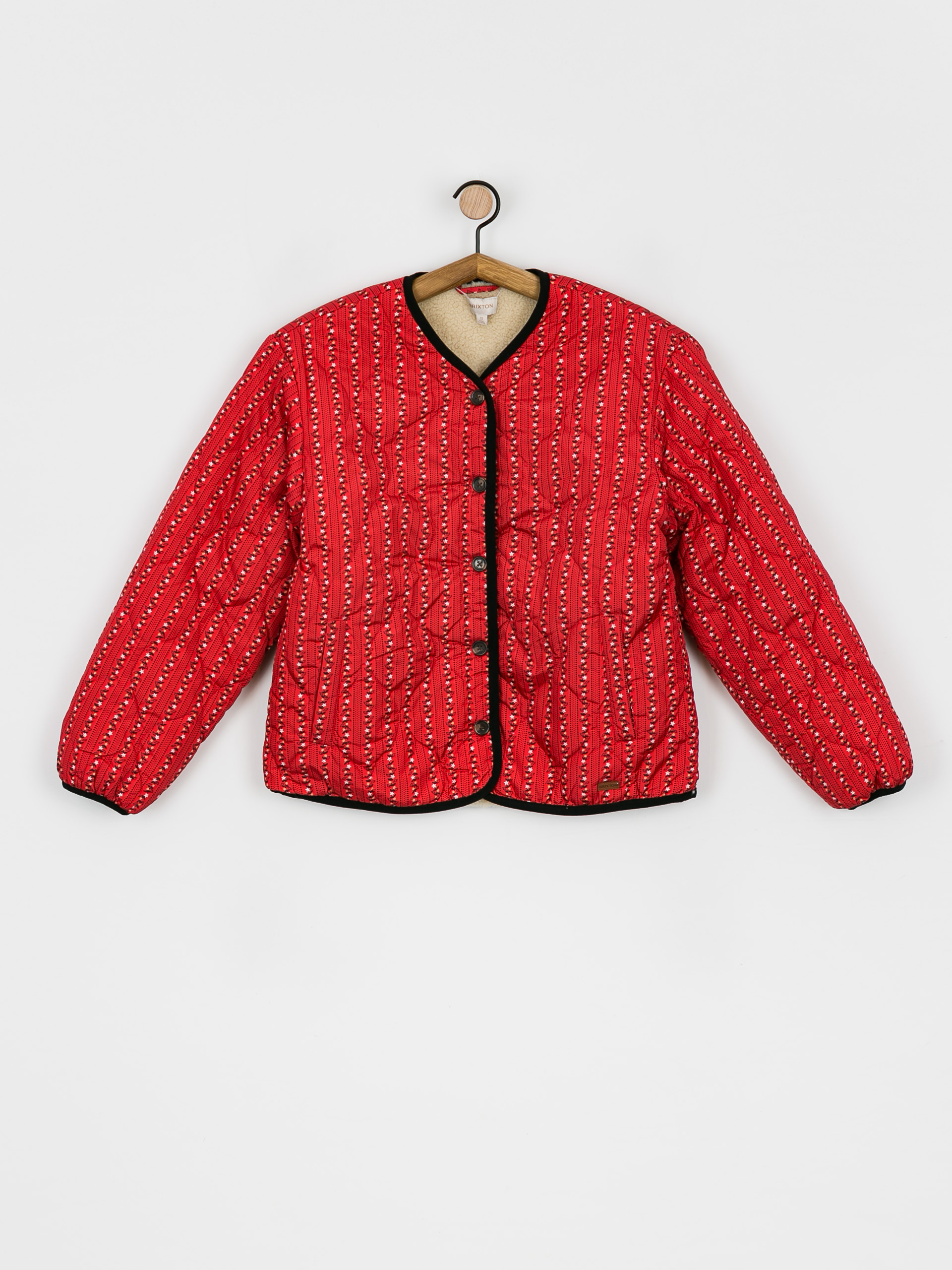 Bunda Brixton Sherpa Reversible Padded Wmn (mars red praire floral)