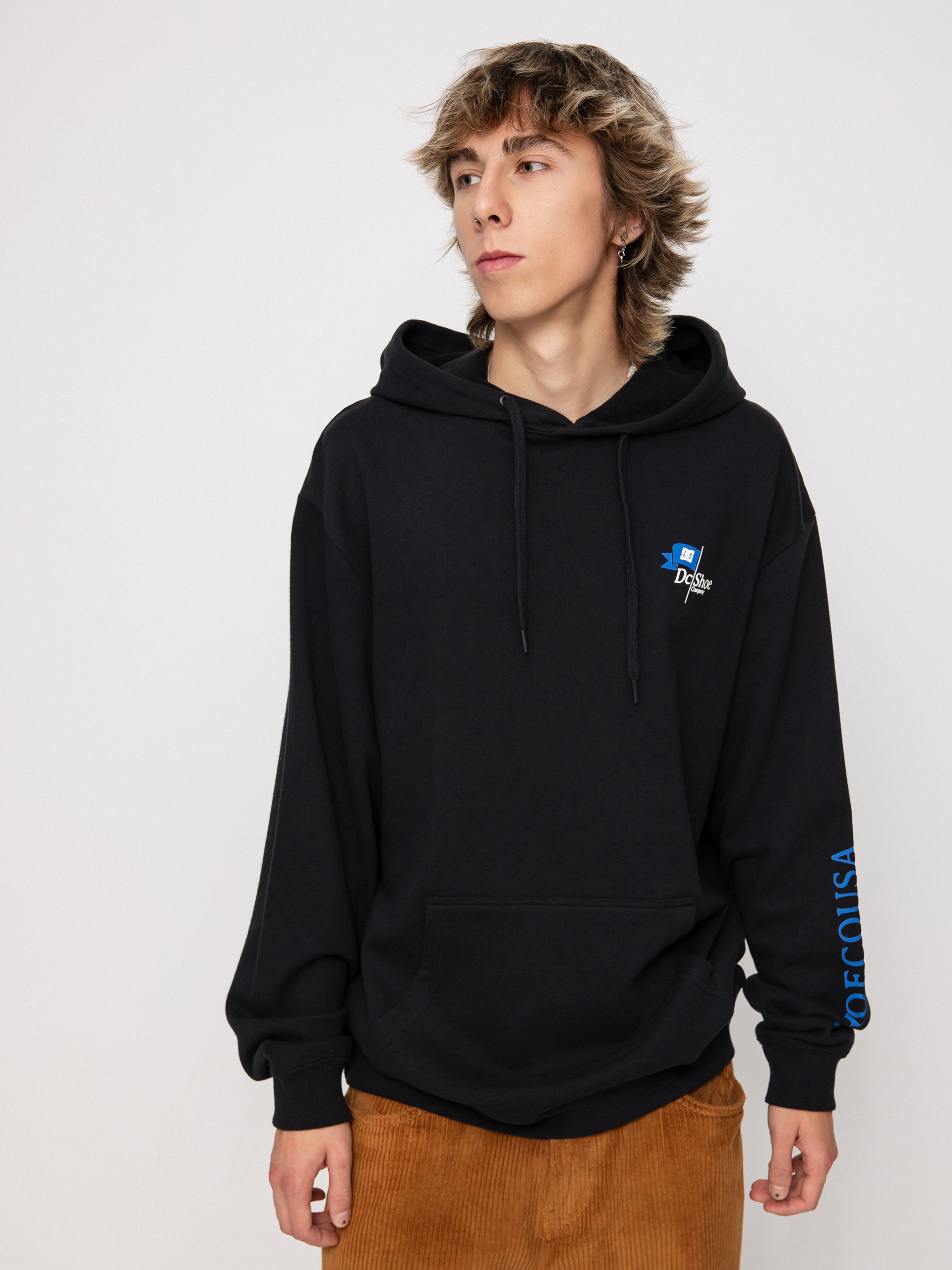 Mikina s kapucí DC Flagged HD (black)